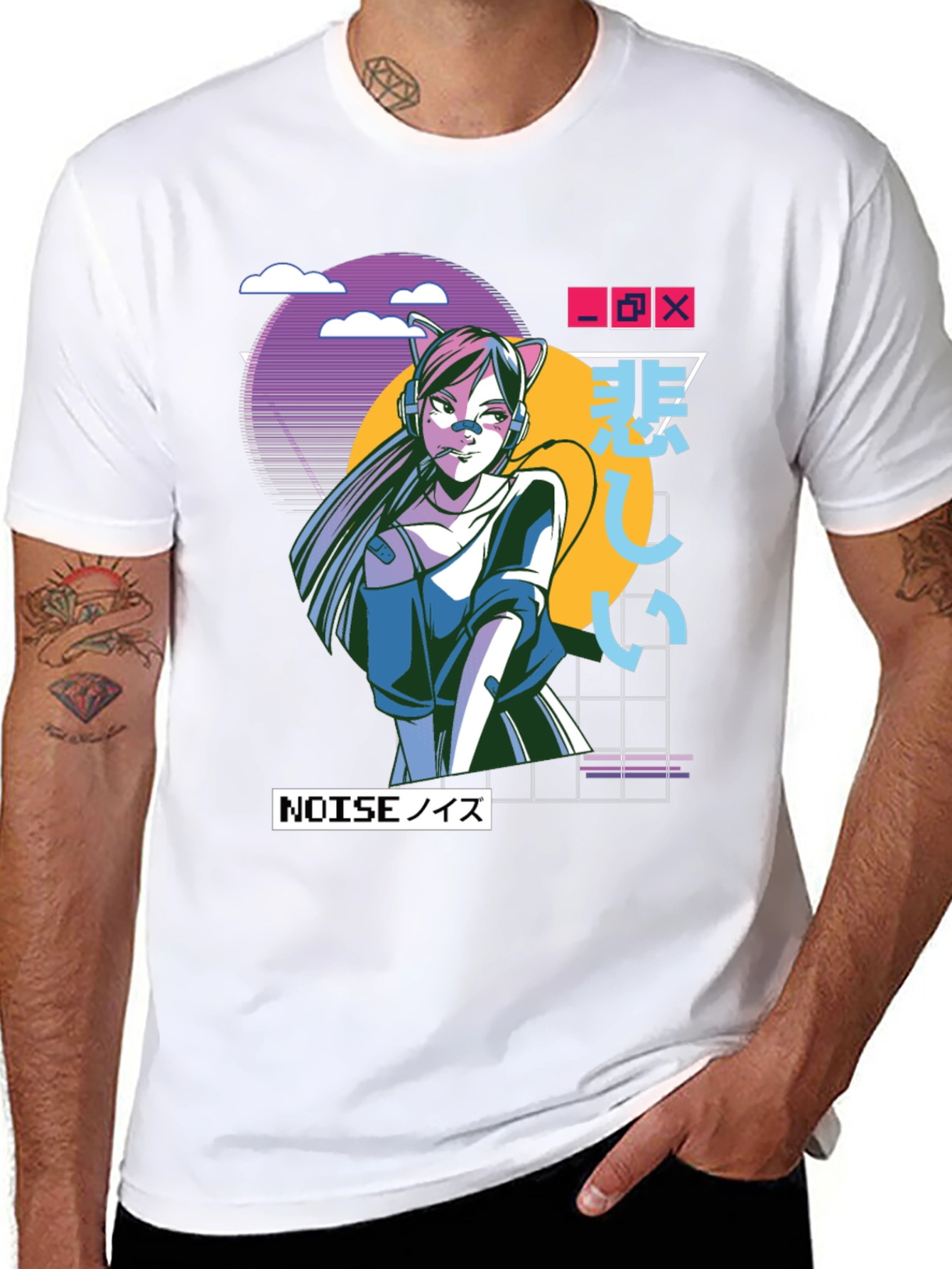 Anime Girl Graphic T-Shirt - Urban Style