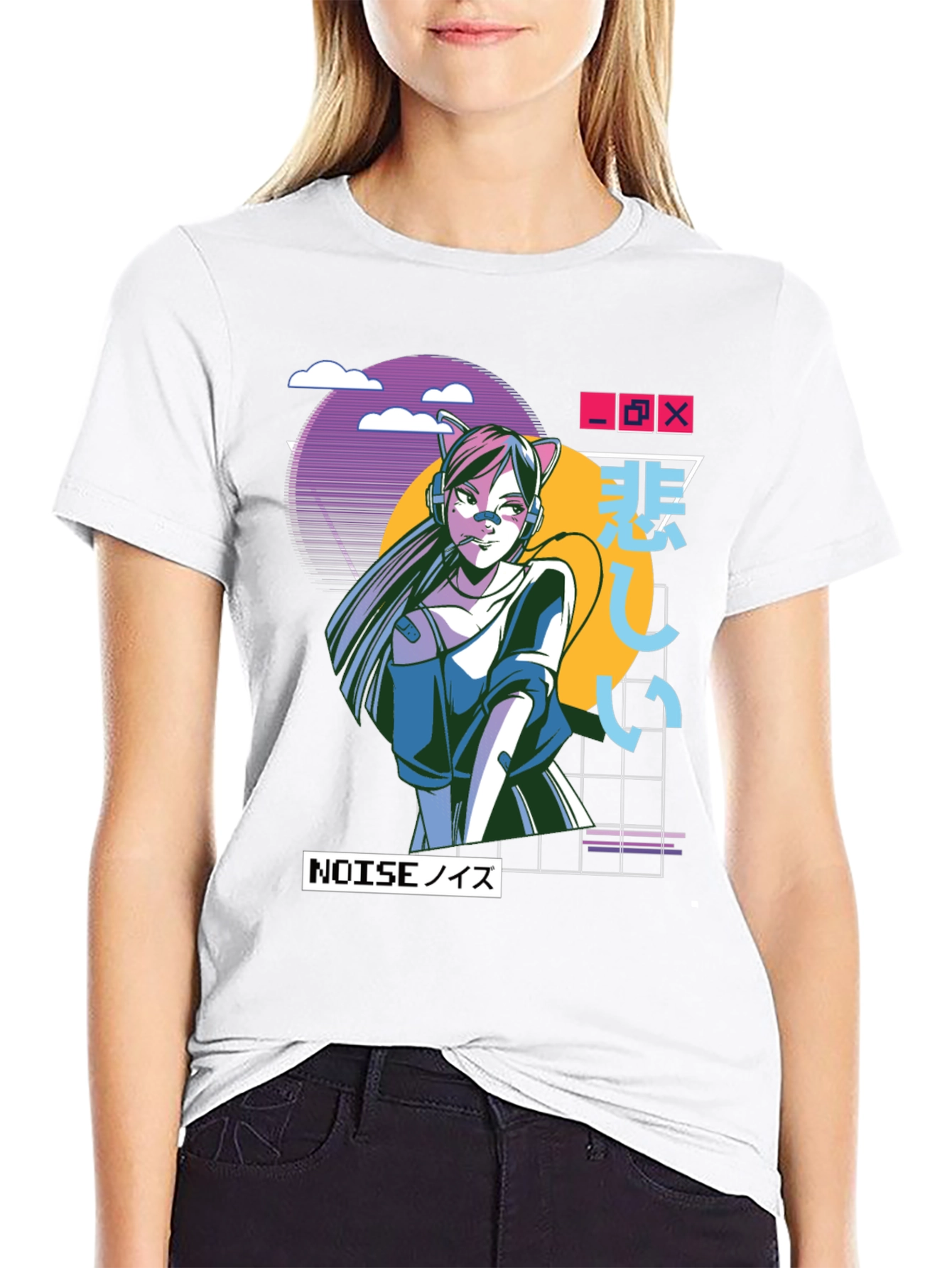 Anime Girl Graphic T-Shirt - Urban Style