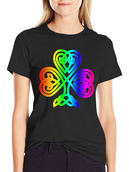 Rainbow Shamrock T-Shirt - Lucky Irish Pride