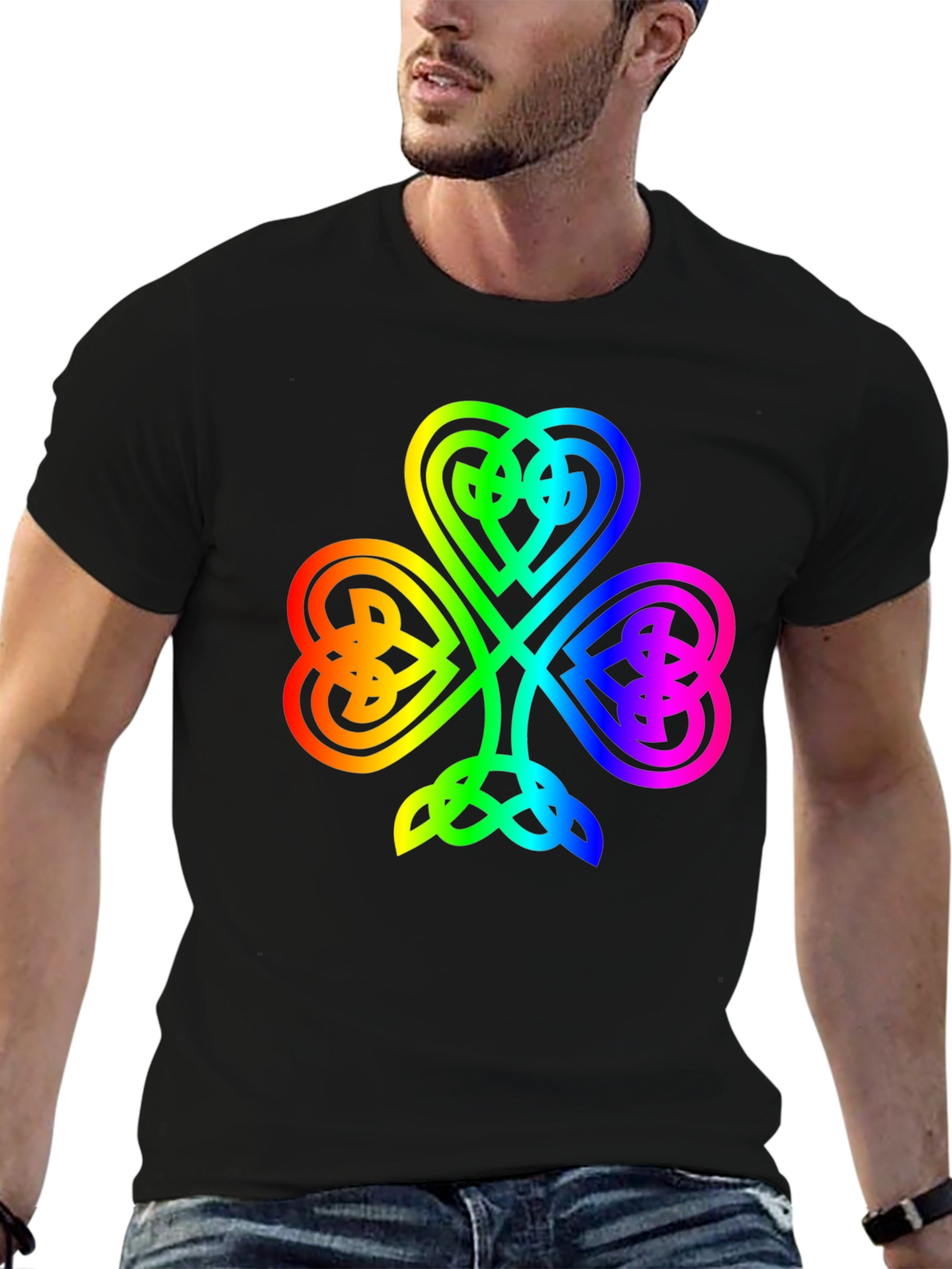 Rainbow Shamrock T-Shirt - Lucky Irish Pride