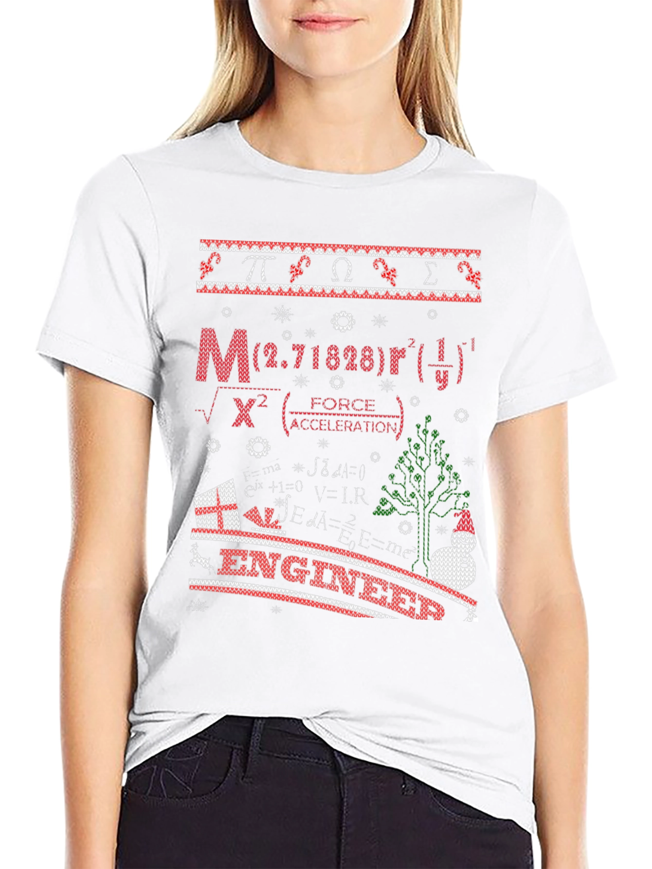 Engineer Ugly Christmas Sweater T-Shirt