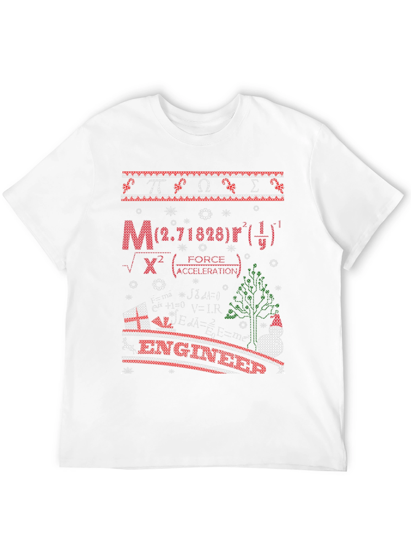 Engineer Ugly Christmas Sweater T-Shirt