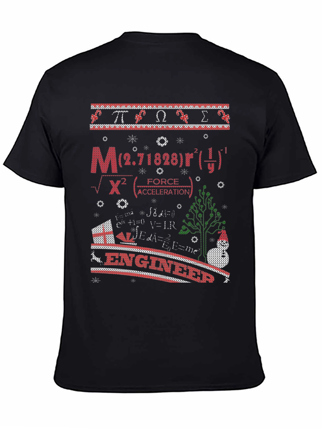 Engineer Ugly Christmas Sweater T-Shirt