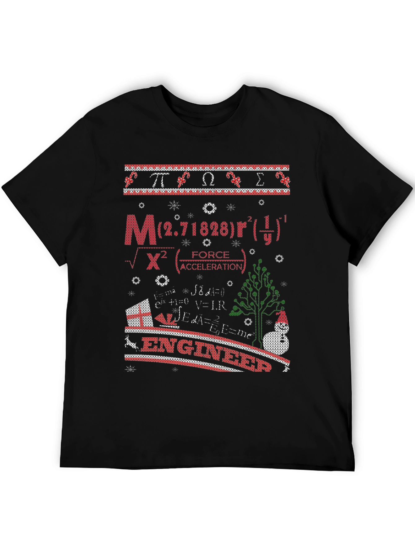 Engineer Ugly Christmas Sweater T-Shirt
