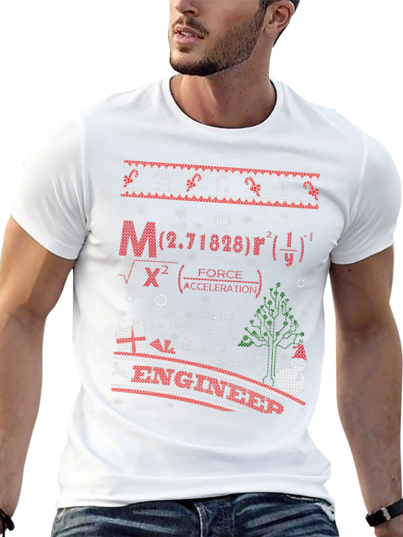 Engineer Ugly Christmas Sweater T-Shirt