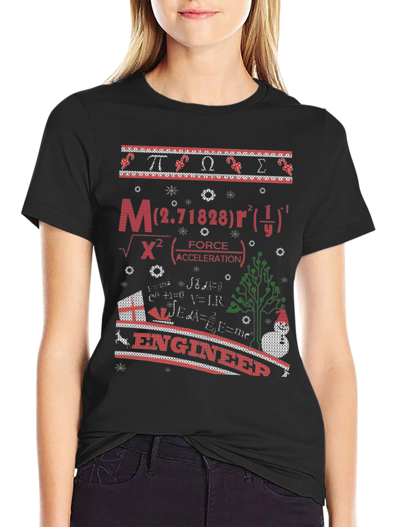 Engineer Ugly Christmas Sweater T-Shirt