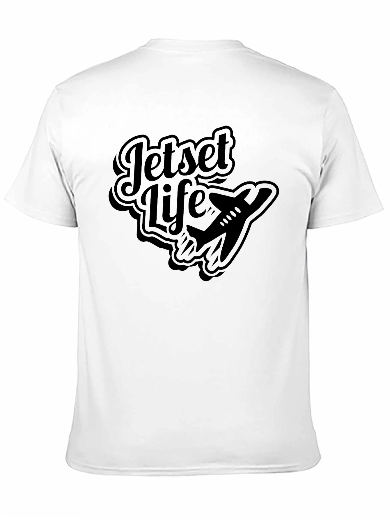 Jetset Life Graphic T-Shirt - Black