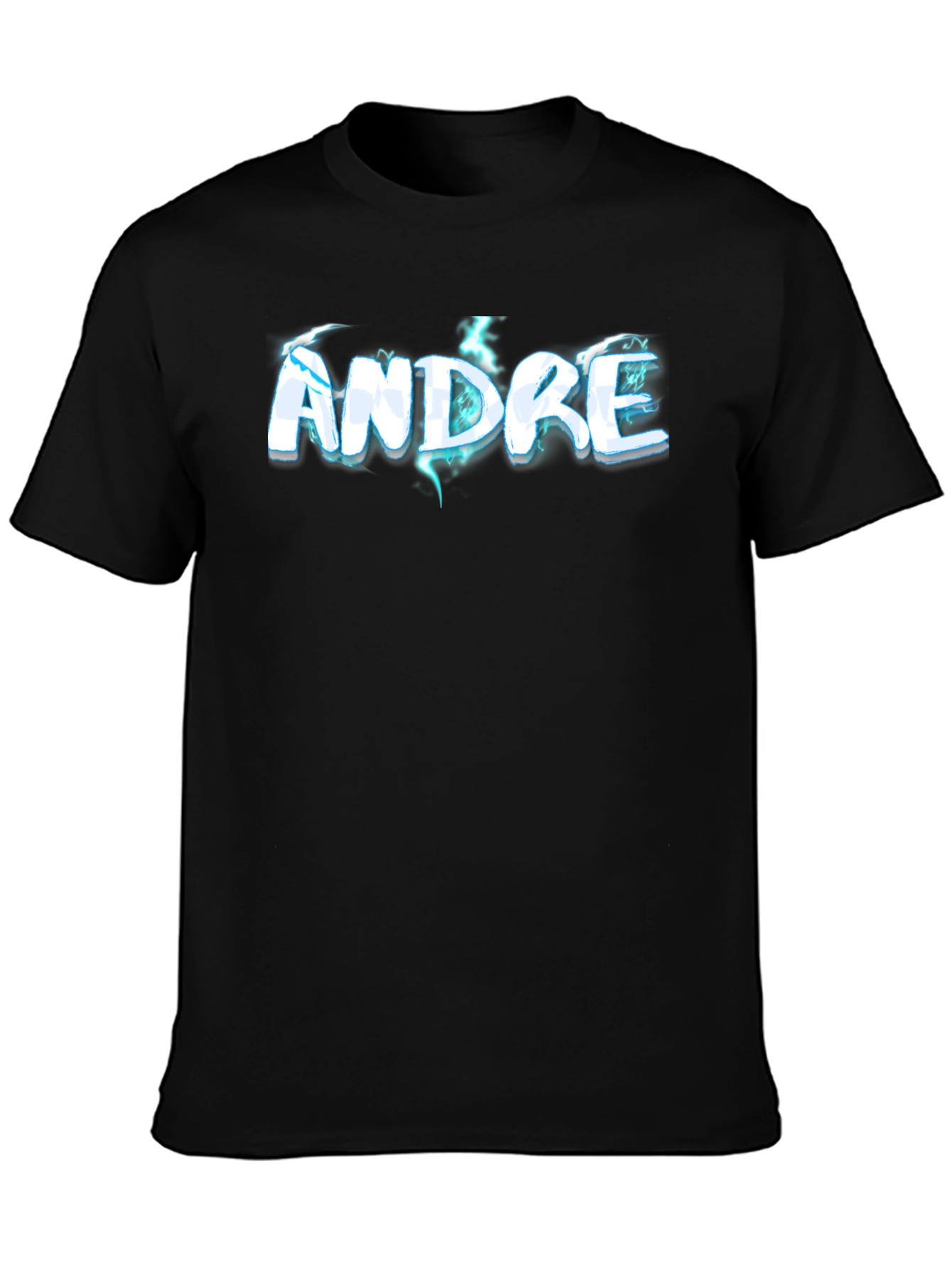 Andre Graphic Tee - Black Cotton