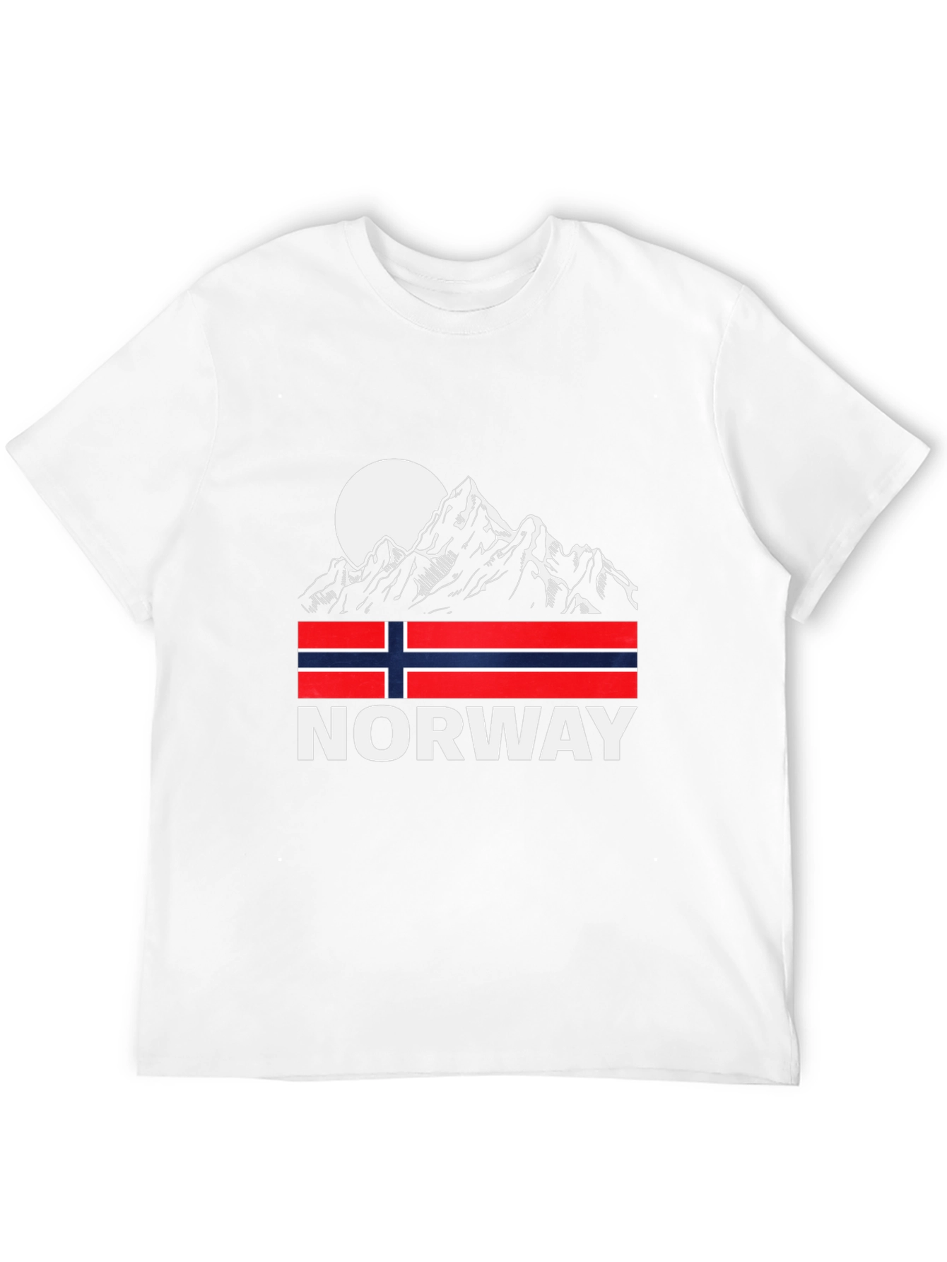Norway Mountain Flag Graphic Tee