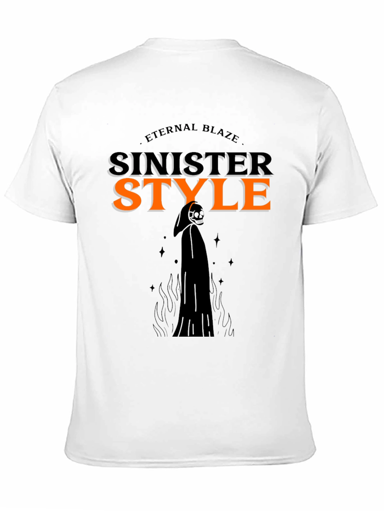 Sinister Style Black Graphic Tee - Eternal Blaze