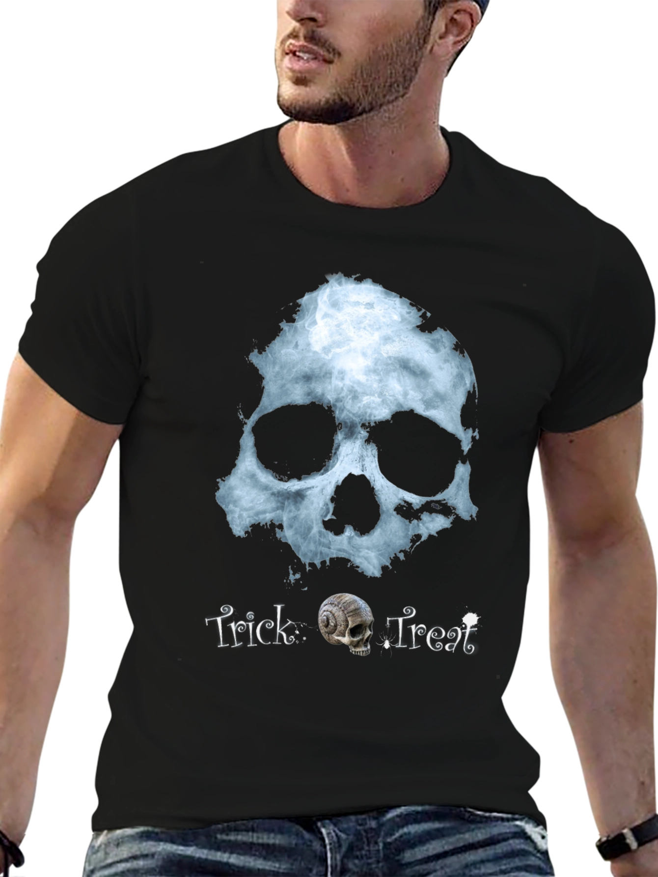 Skull Trick or Treat Graphic Tee