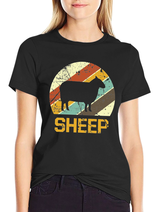 Vintage Sheep T-Shirt - Retro Graphic Tee