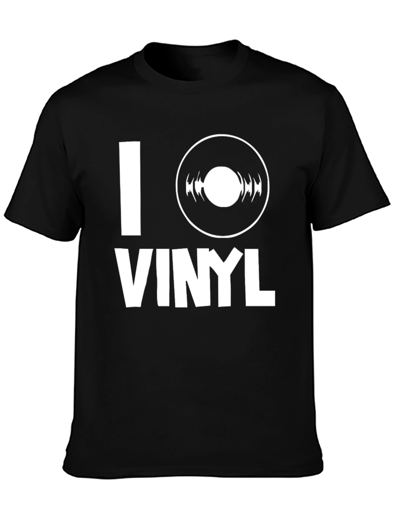 I Heart Vinyl Graphic T-Shirt - Music Lover Tee