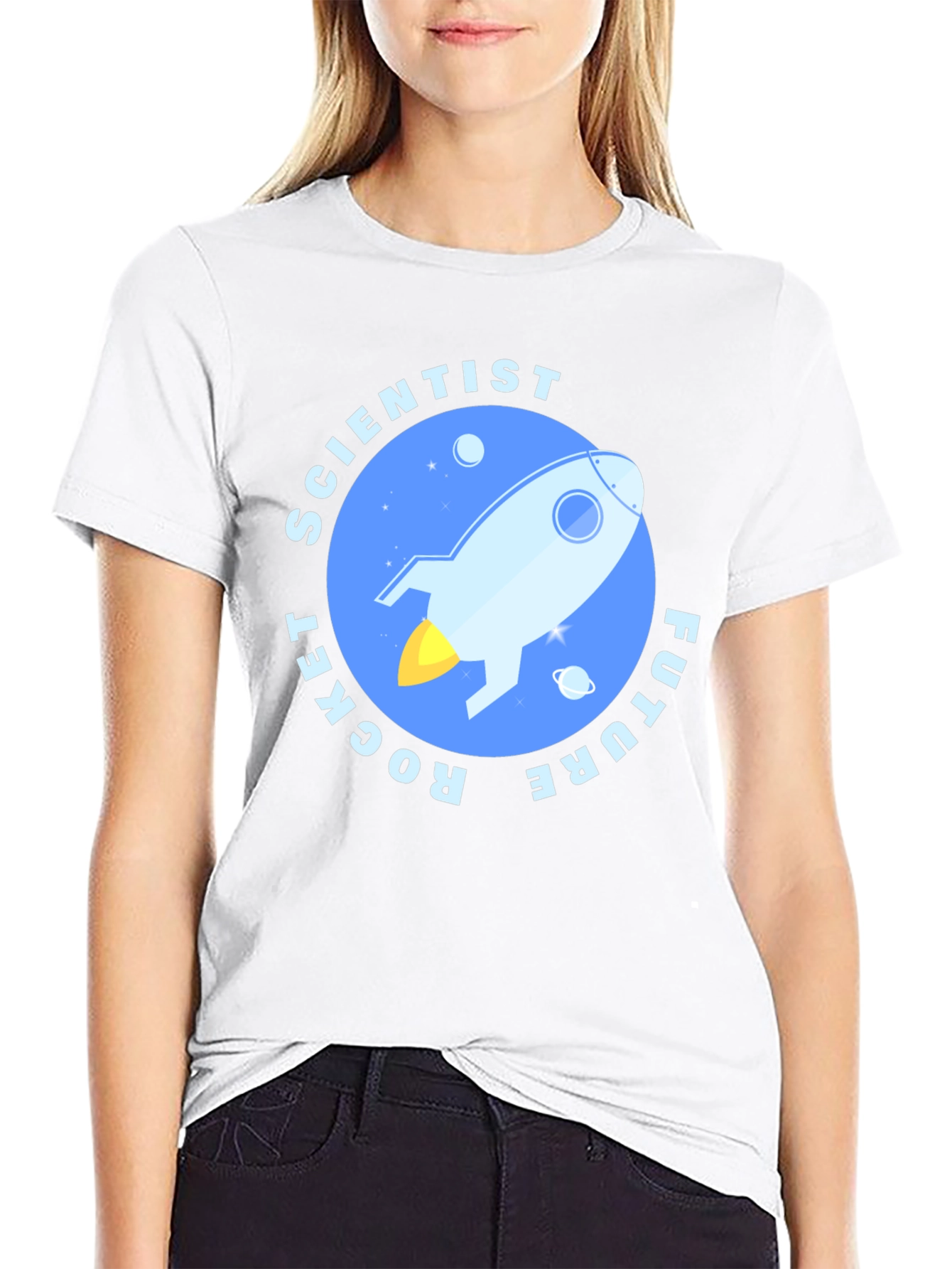 Future Rocket Scientist Black T-Shirt