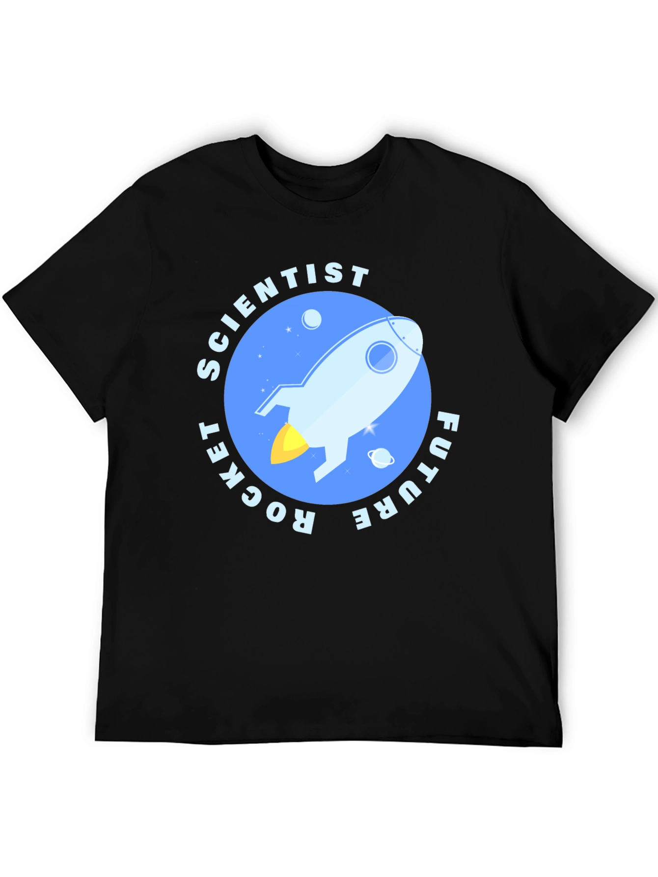 Future Rocket Scientist Black T-Shirt