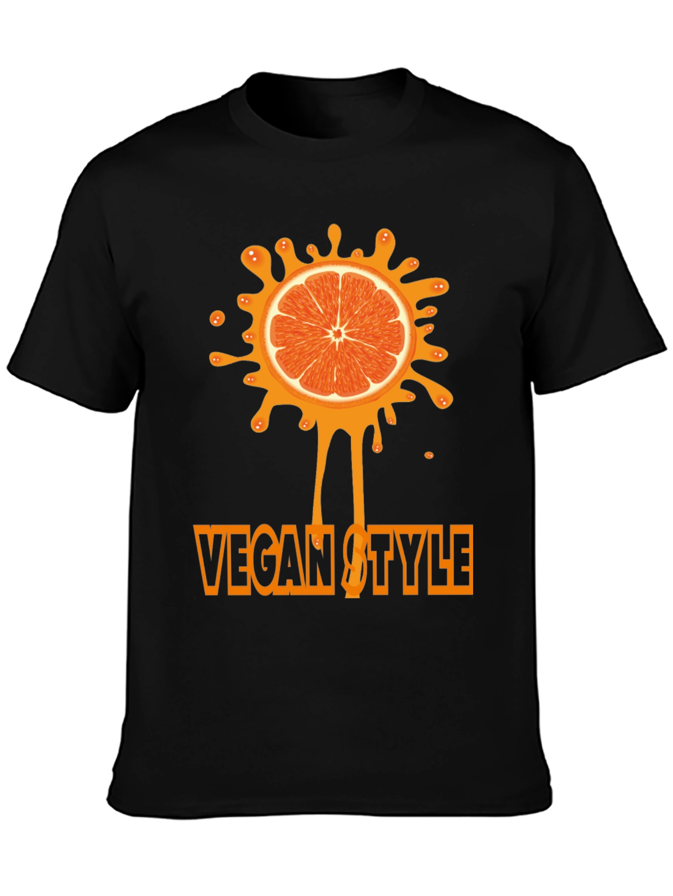 Vegan Style Orange Graphic Tee