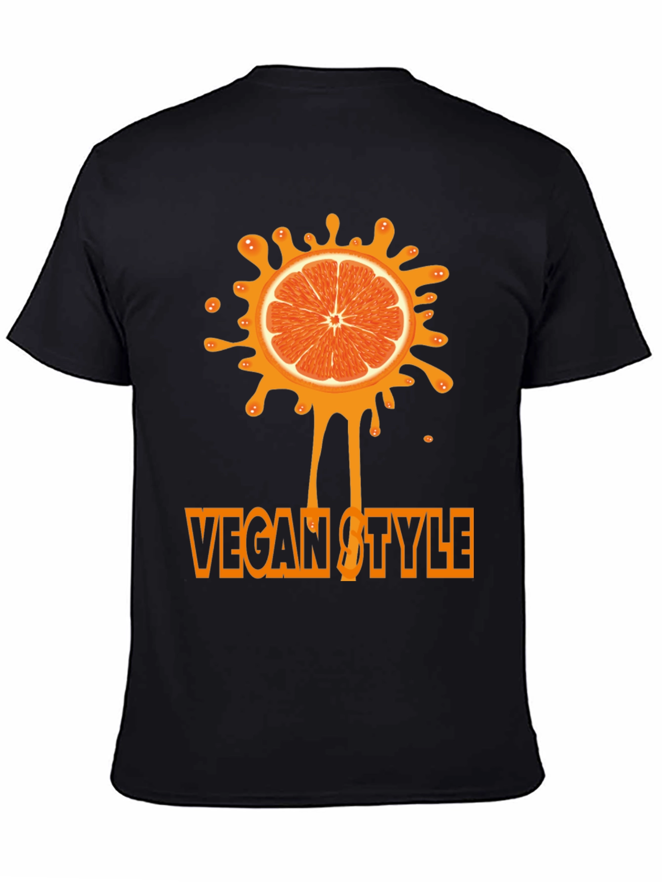 Vegan Style Orange Graphic Tee