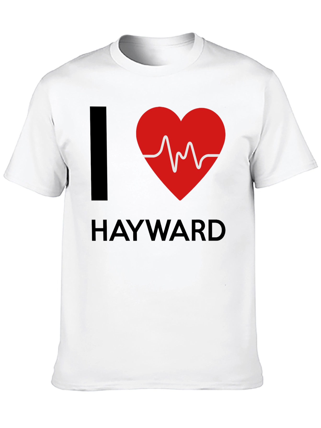 I Heart Hayward Graphic Tee - Black Cotton T-Shirt