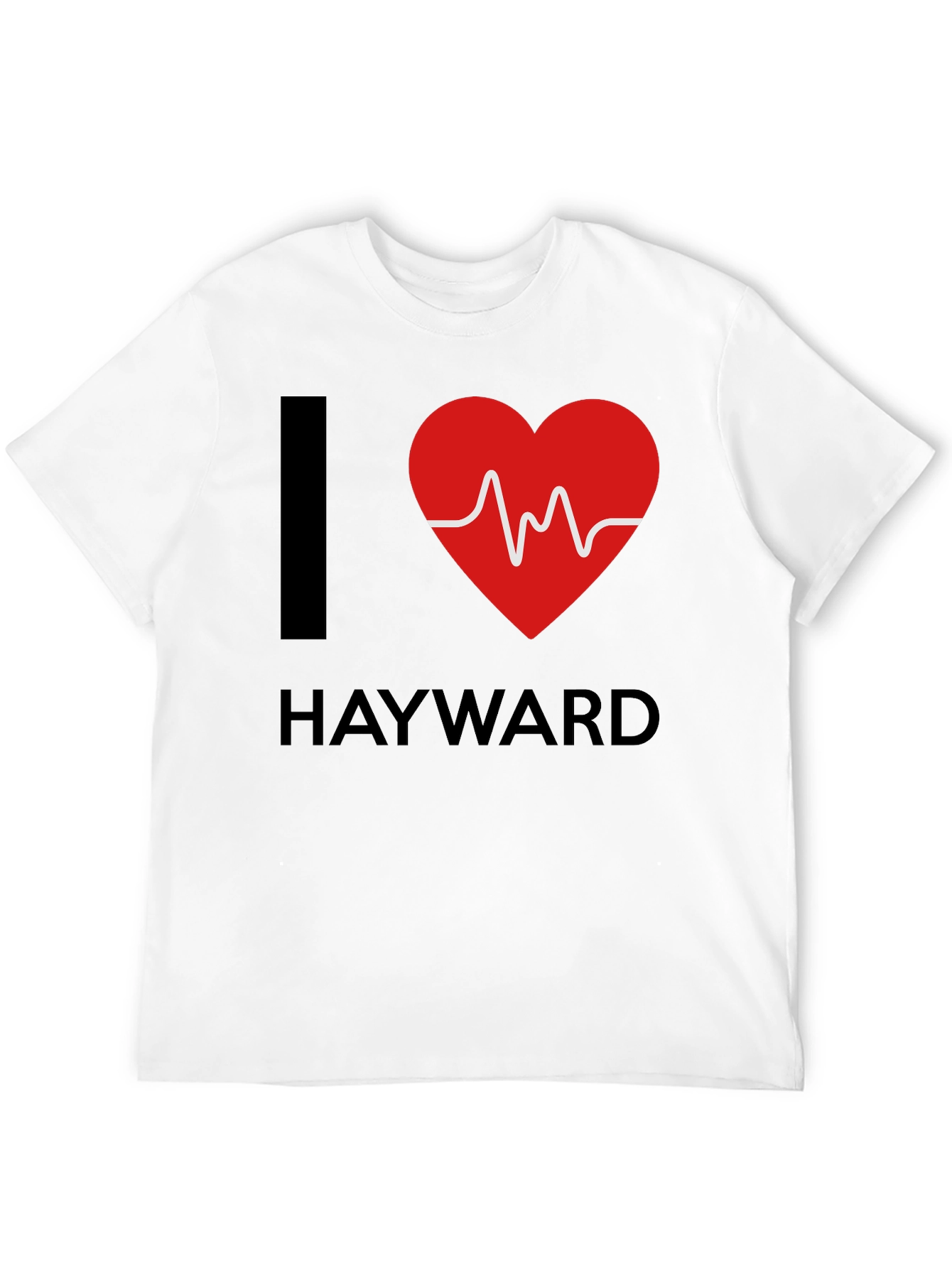I Heart Hayward Graphic Tee - Black Cotton T-Shirt