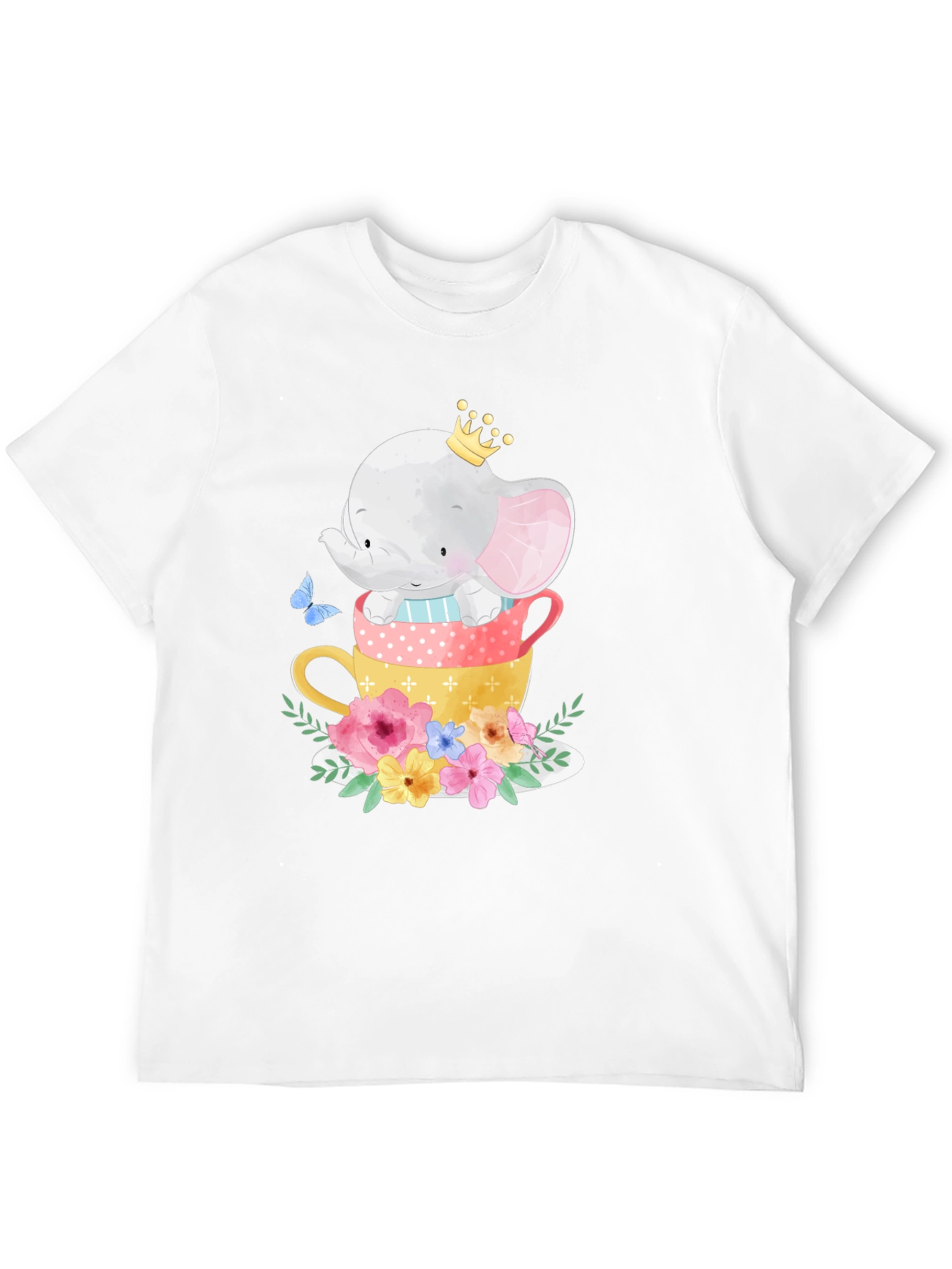 Elephant in Teacups Graphic Tee