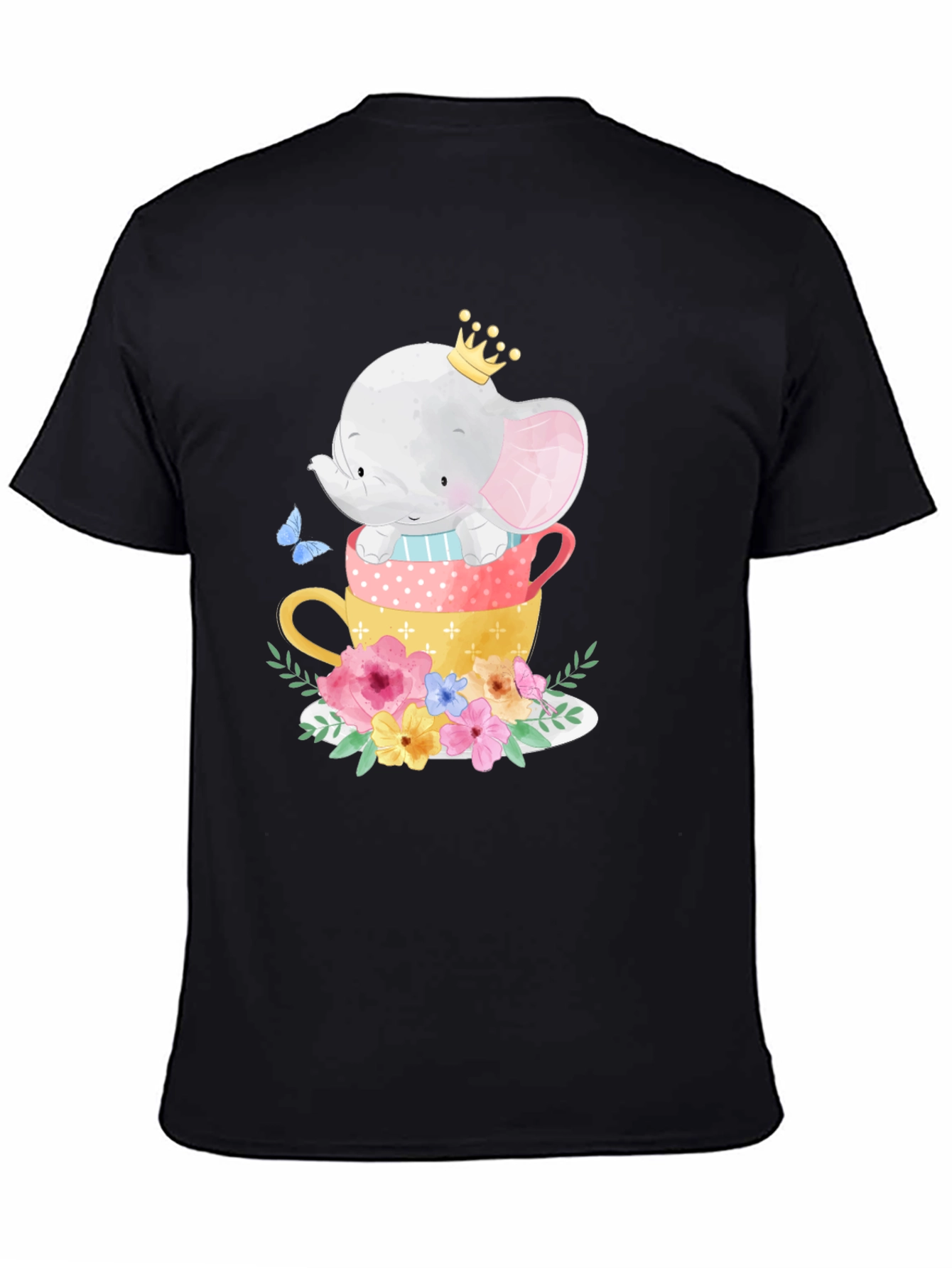 Elephant in Teacups Graphic Tee