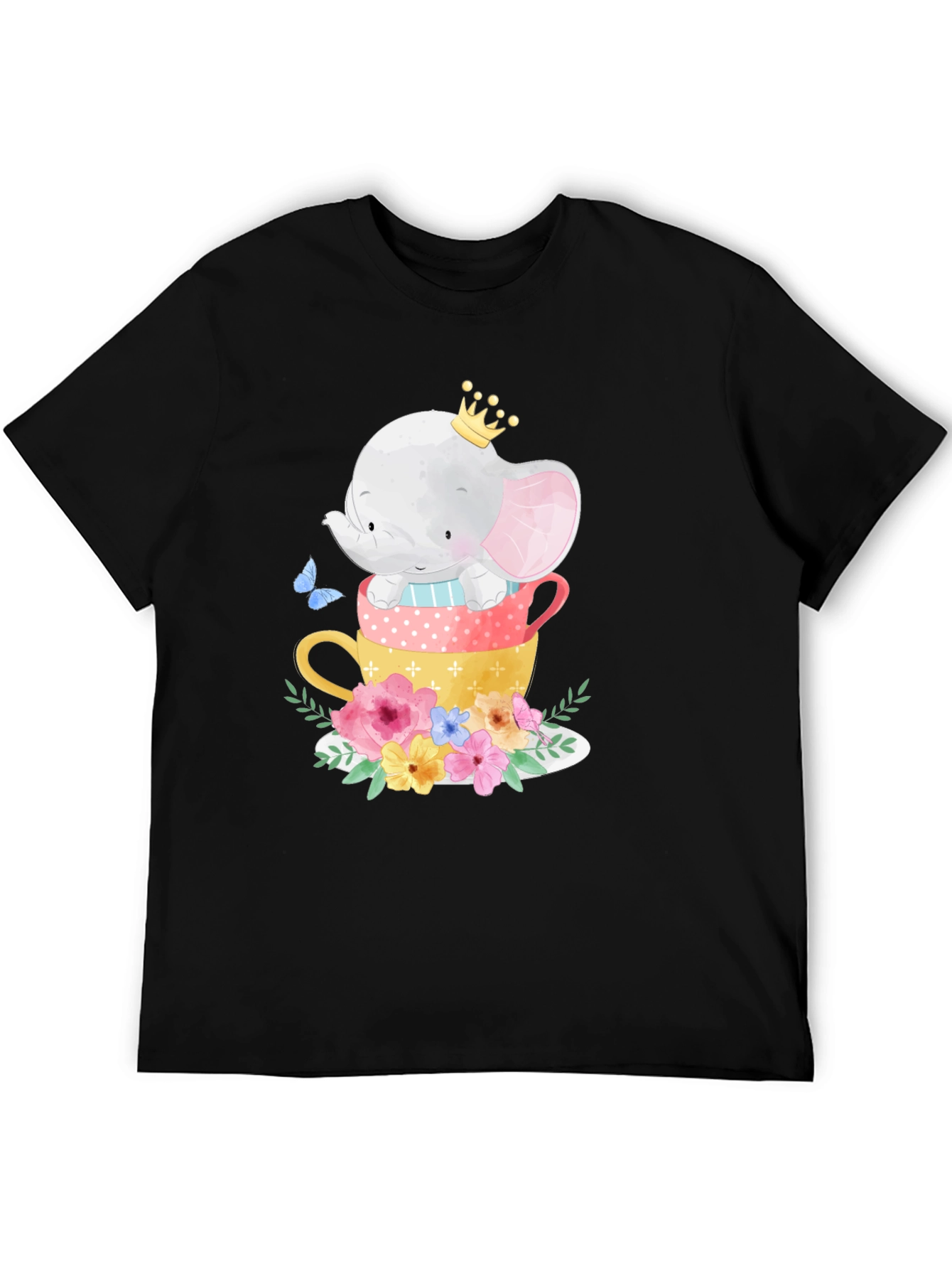 Elephant in Teacups Graphic Tee
