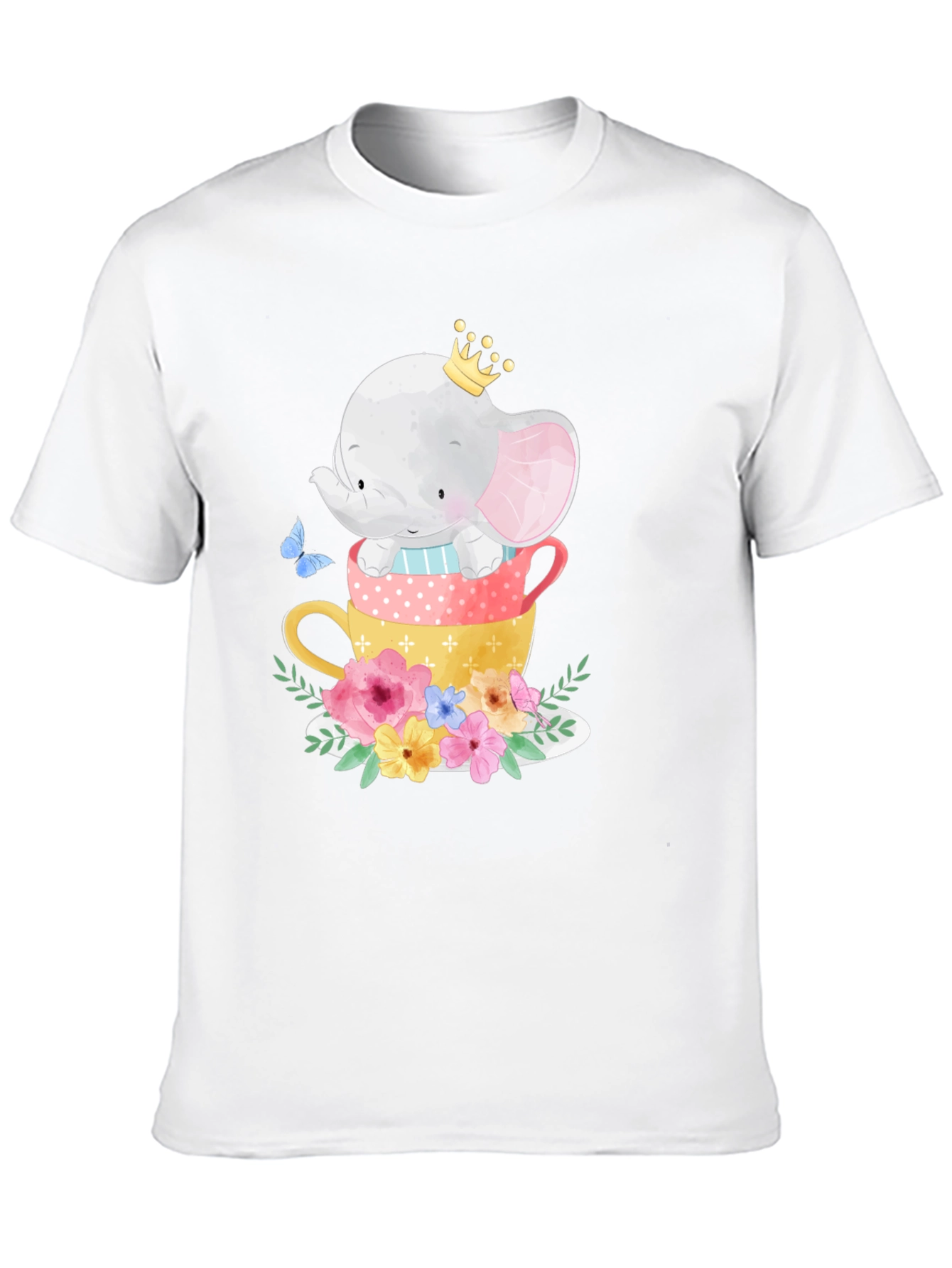 Elephant in Teacups Graphic Tee