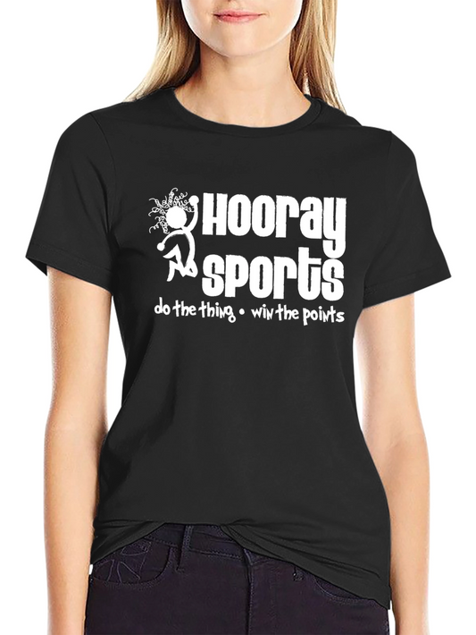 Hooray Sports Black Graphic T-Shirt