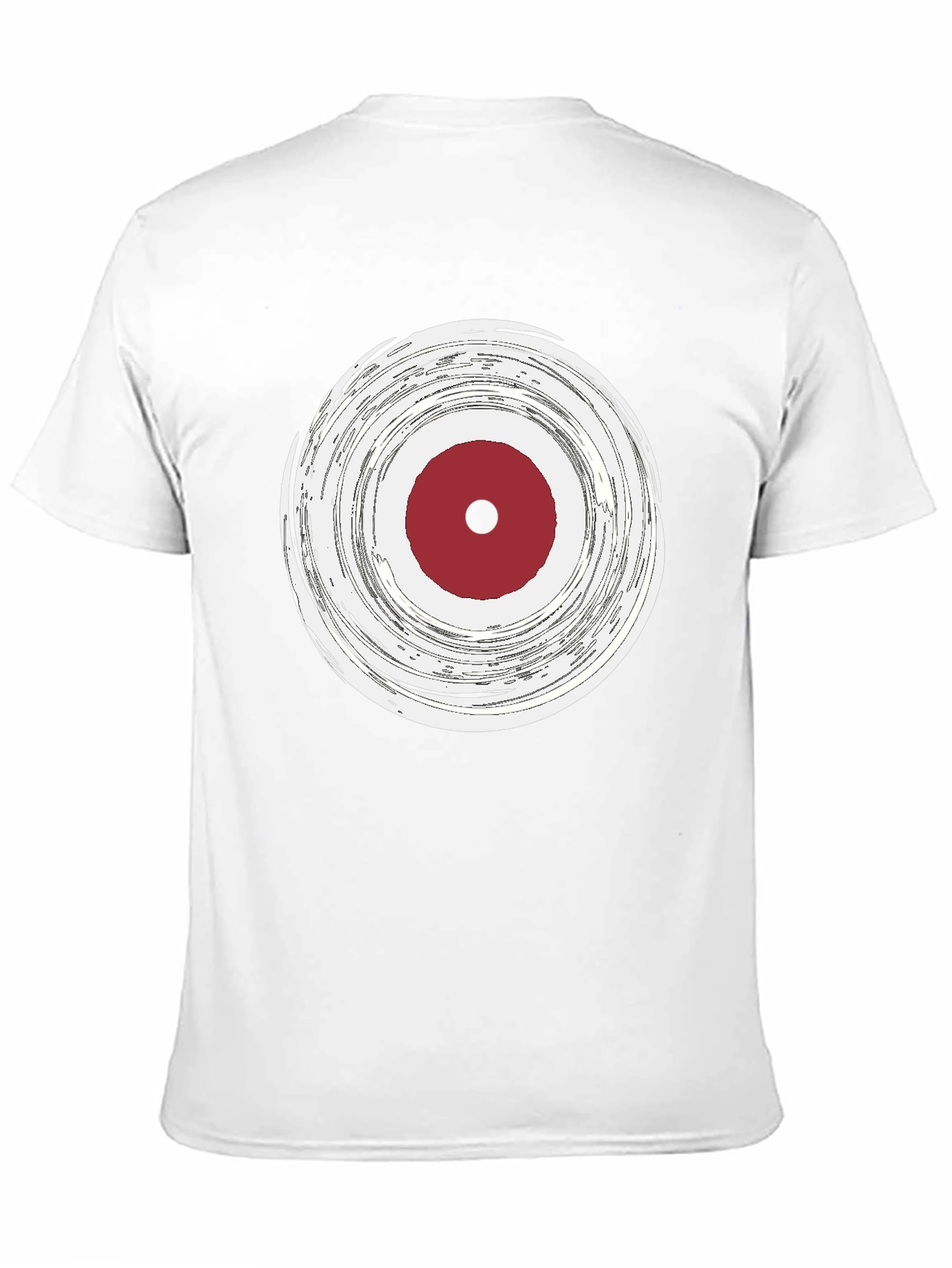 Abstract Target Graphic Tee - Stylish Mens Black T-Shirt