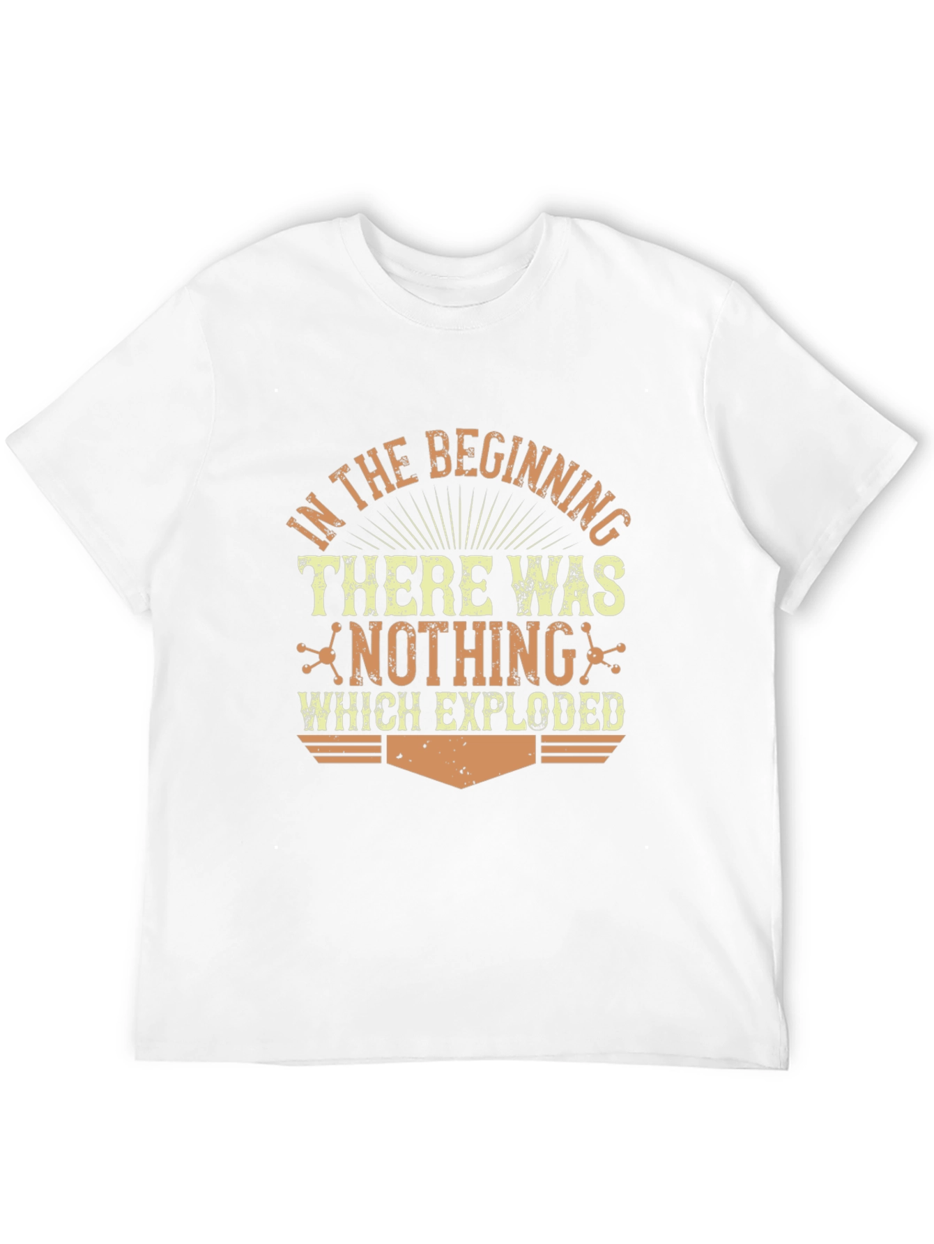 In The Beginning Graphic Print Black T-Shirt