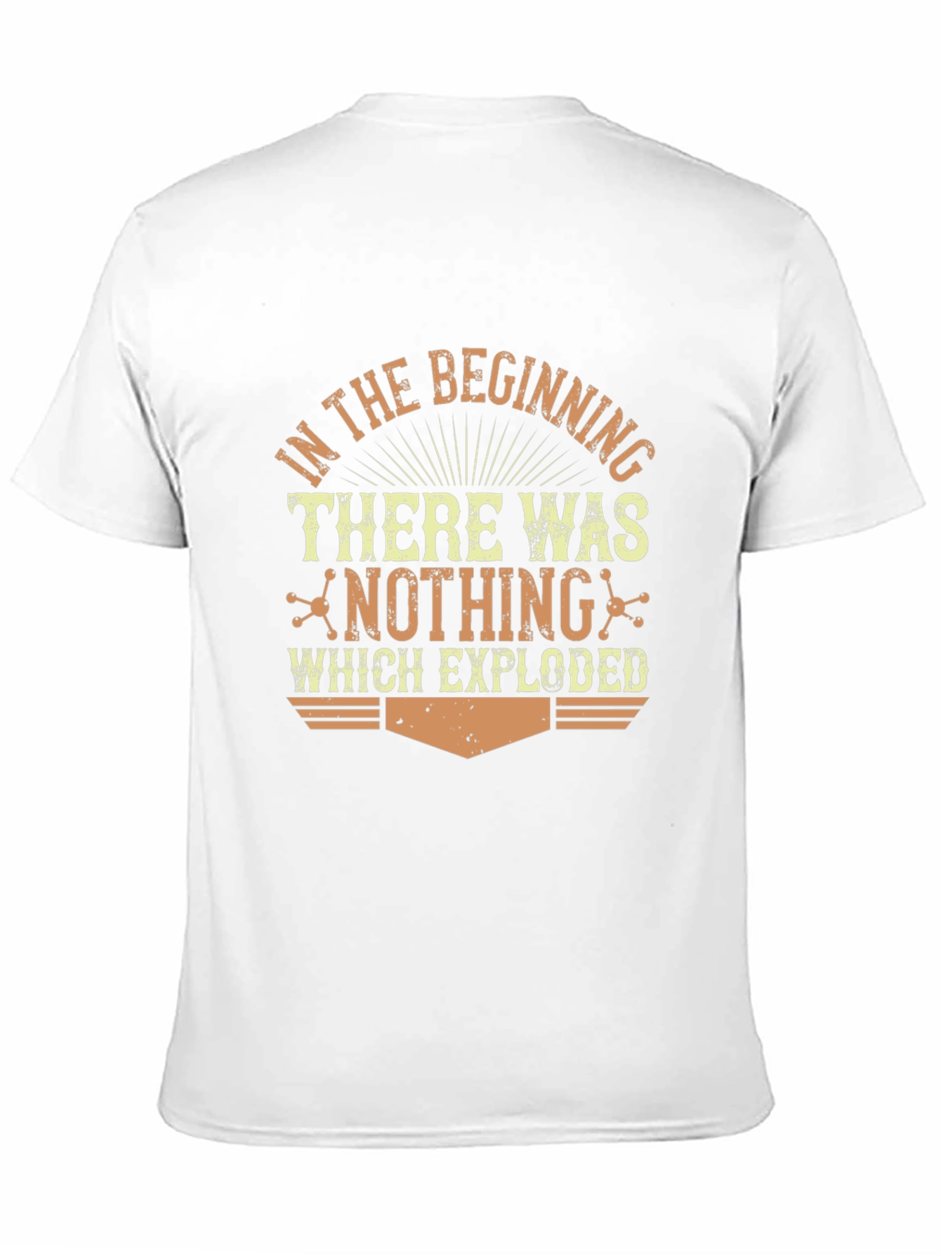 In The Beginning Graphic Print Black T-Shirt