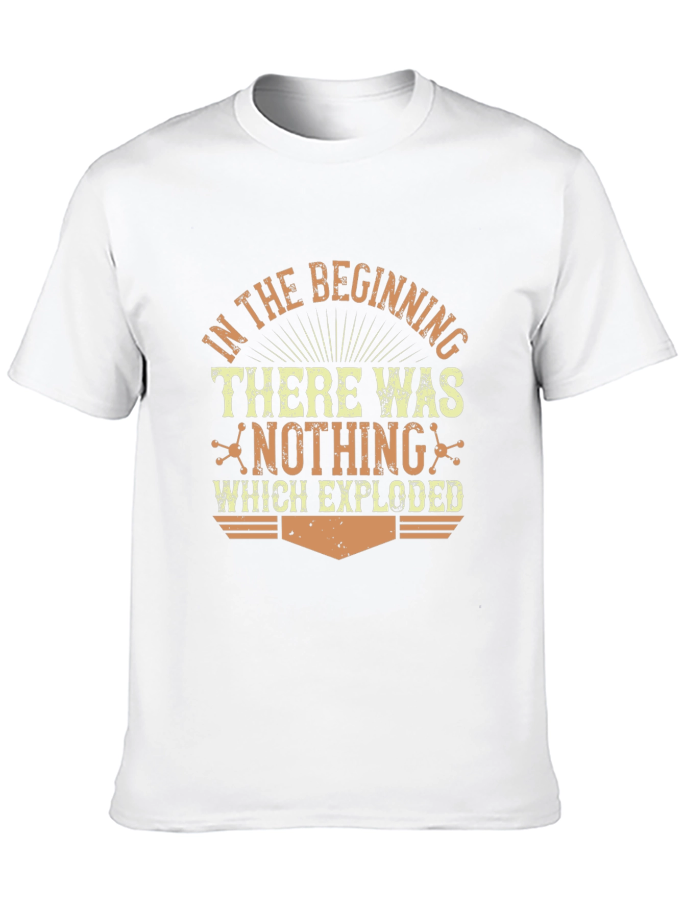In The Beginning Graphic Print Black T-Shirt