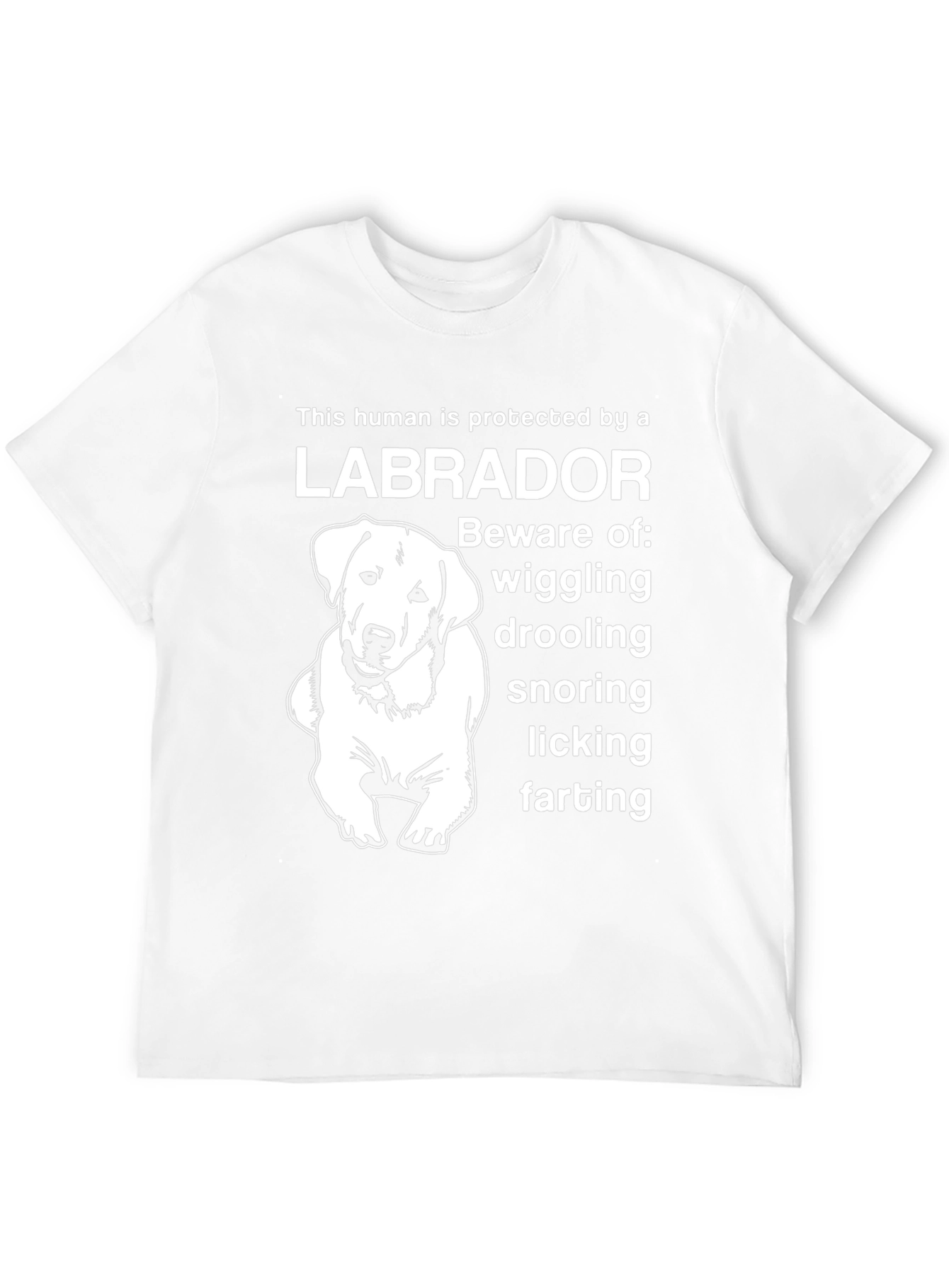 Labrador Protector T-Shirt - Beware of Wiggling!
