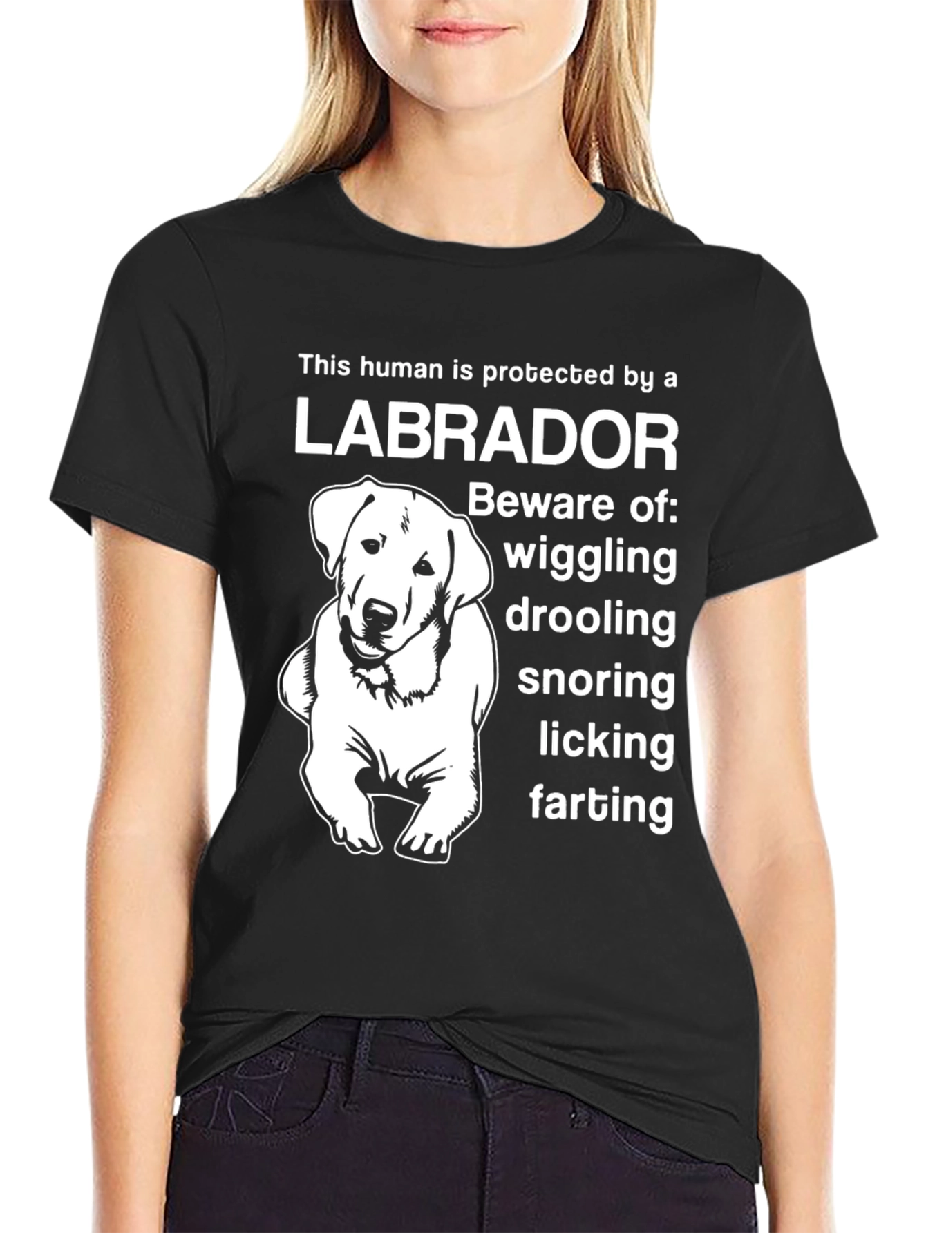 Labrador Protector T-Shirt - Beware of Wiggling!