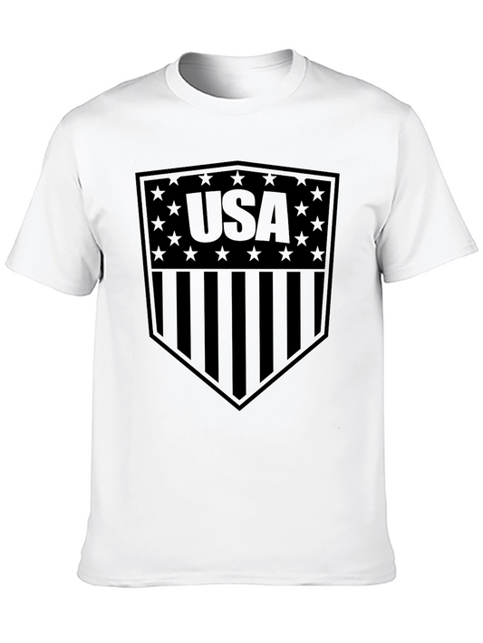 USA Shield Graphic T-Shirt - Patriotic American Pride