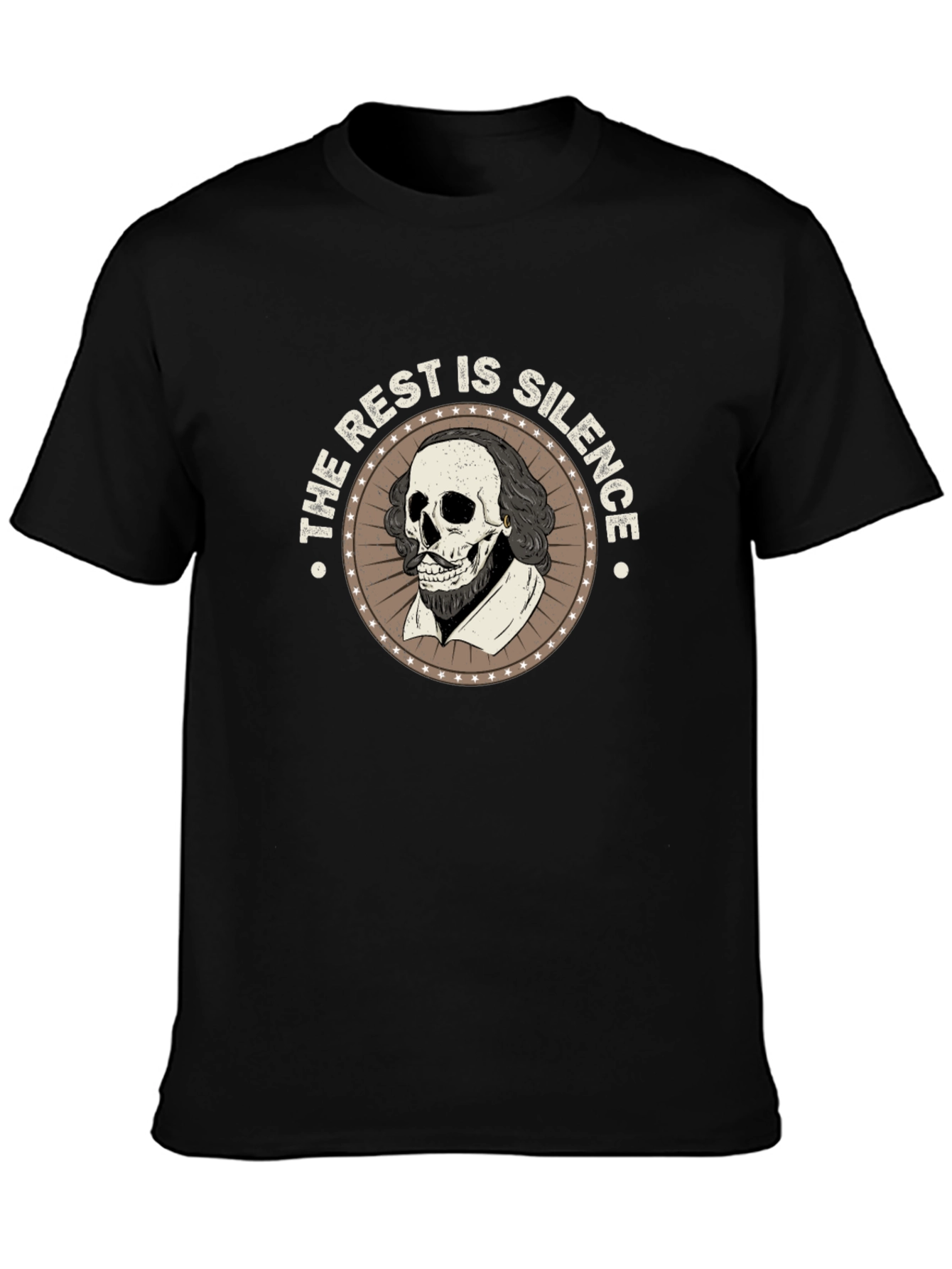 Shakespeare Skull T-Shirt - The Rest is Silence