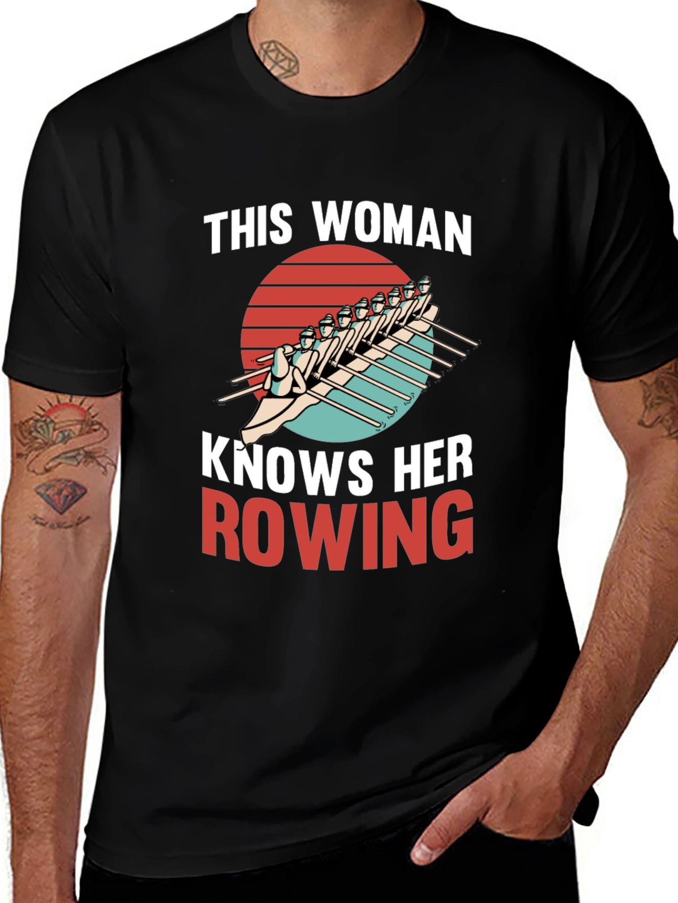 Rowing Enthusiast Tee: This Woman Knows Rowing
