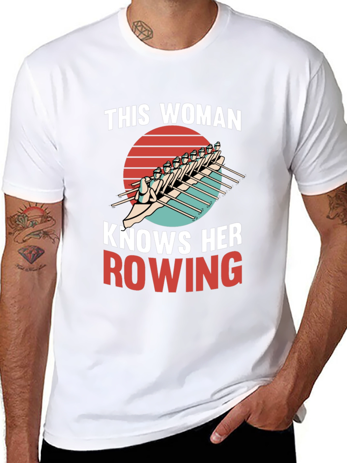 Rowing Enthusiast Tee: This Woman Knows Rowing