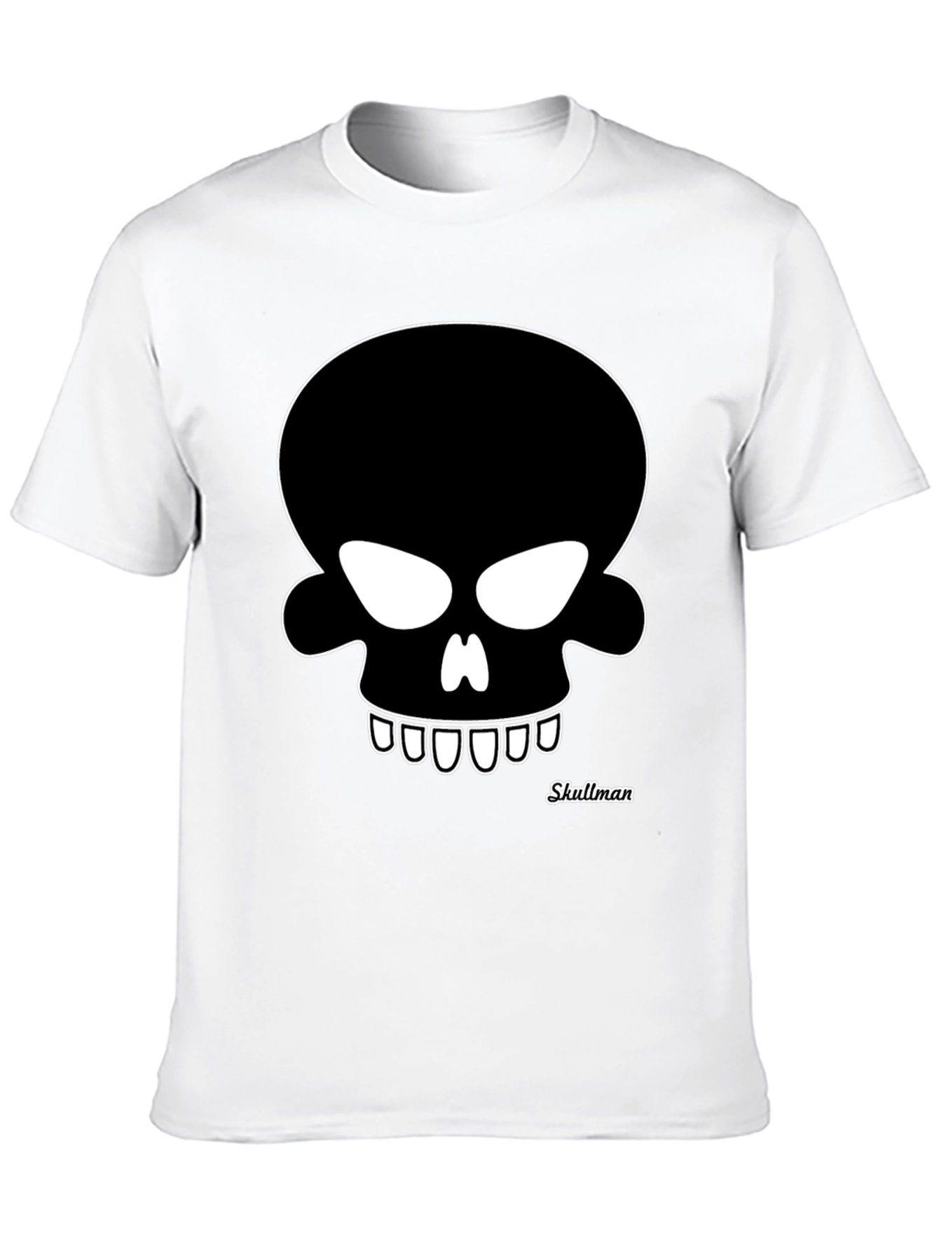 Skullman Graphic Tee - Bold Black Cotton T-Shirt