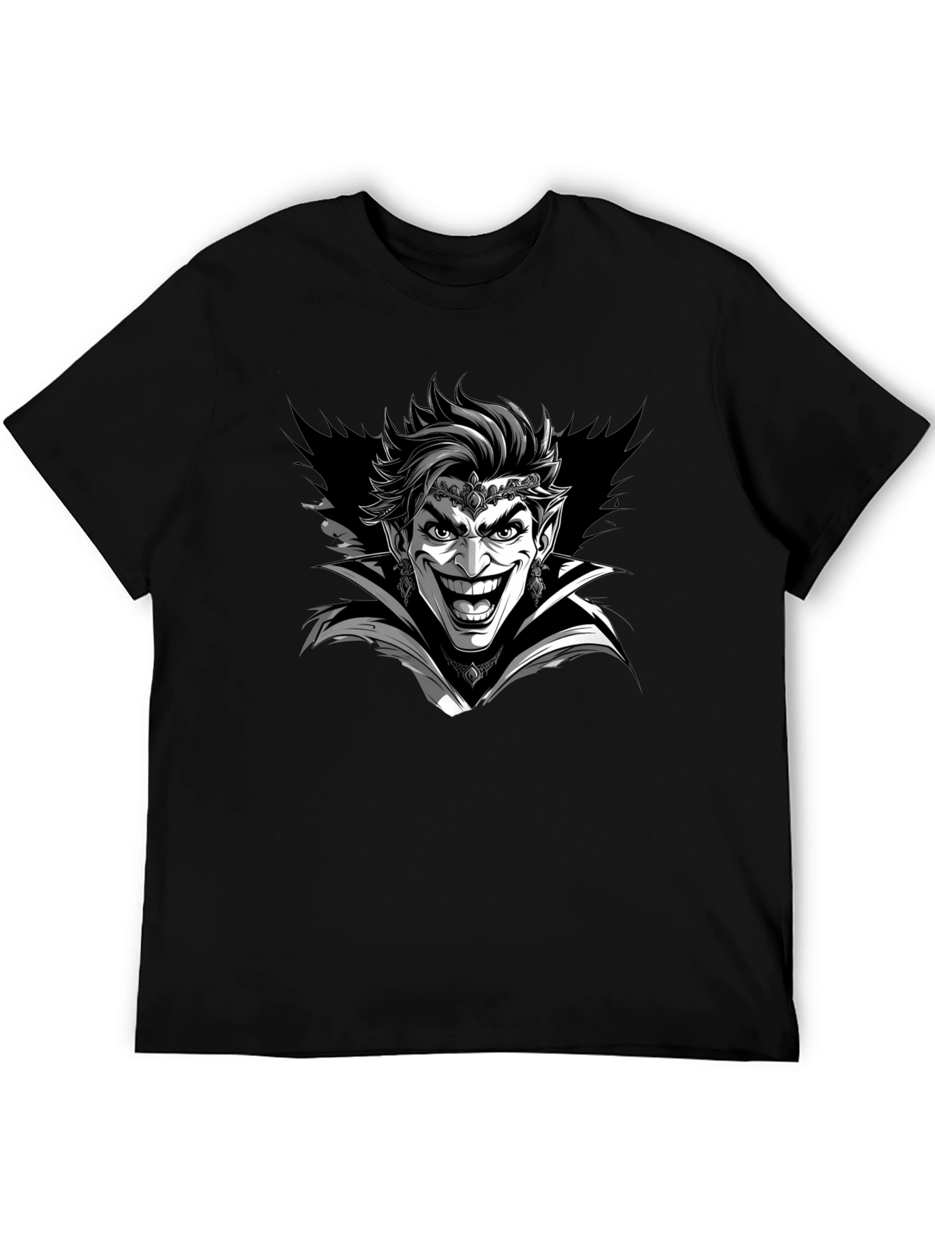 Joker Vampire Graphic Tee - Mens Black T-Shirt