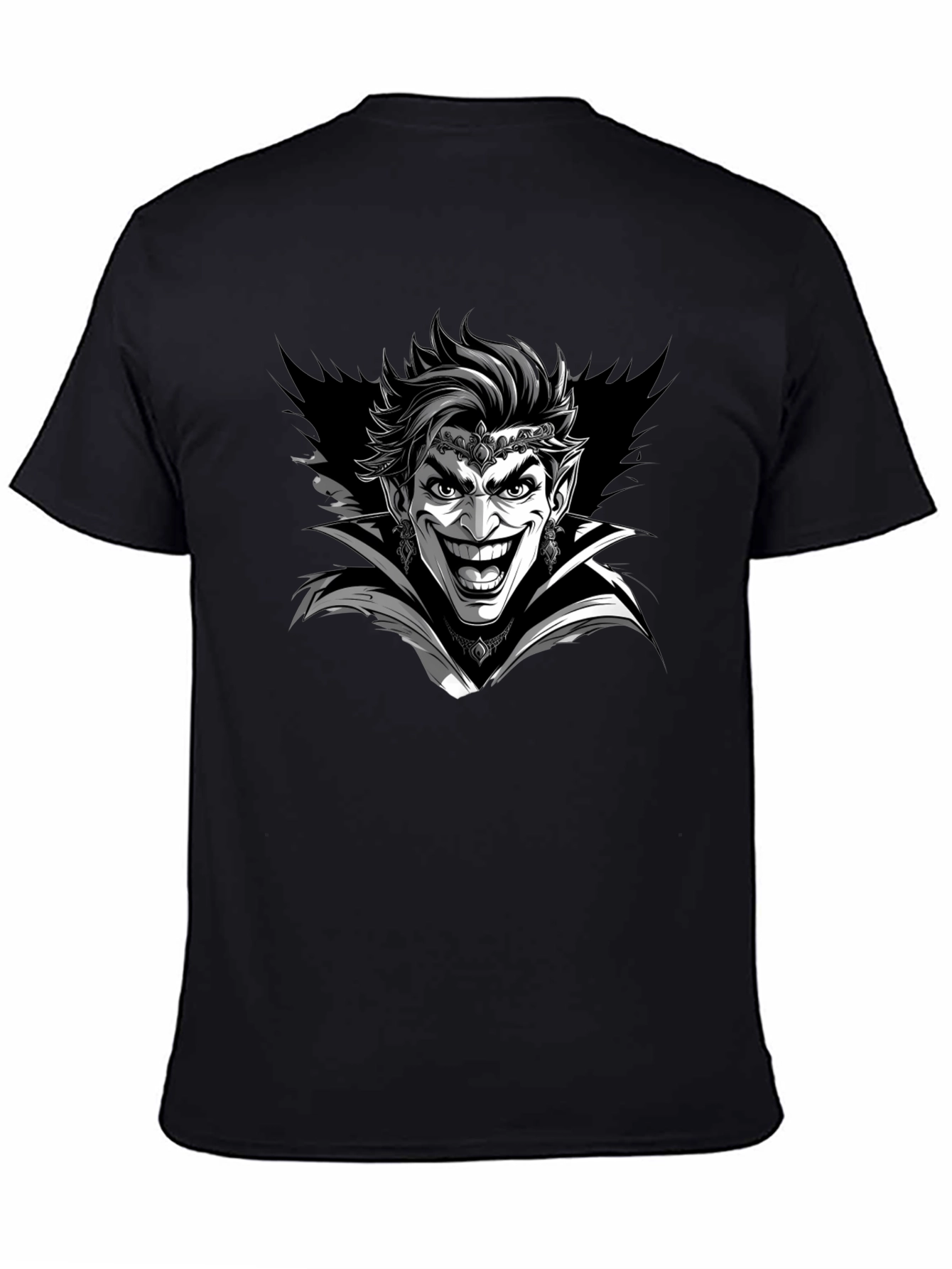 Joker Vampire Graphic Tee - Mens Black T-Shirt