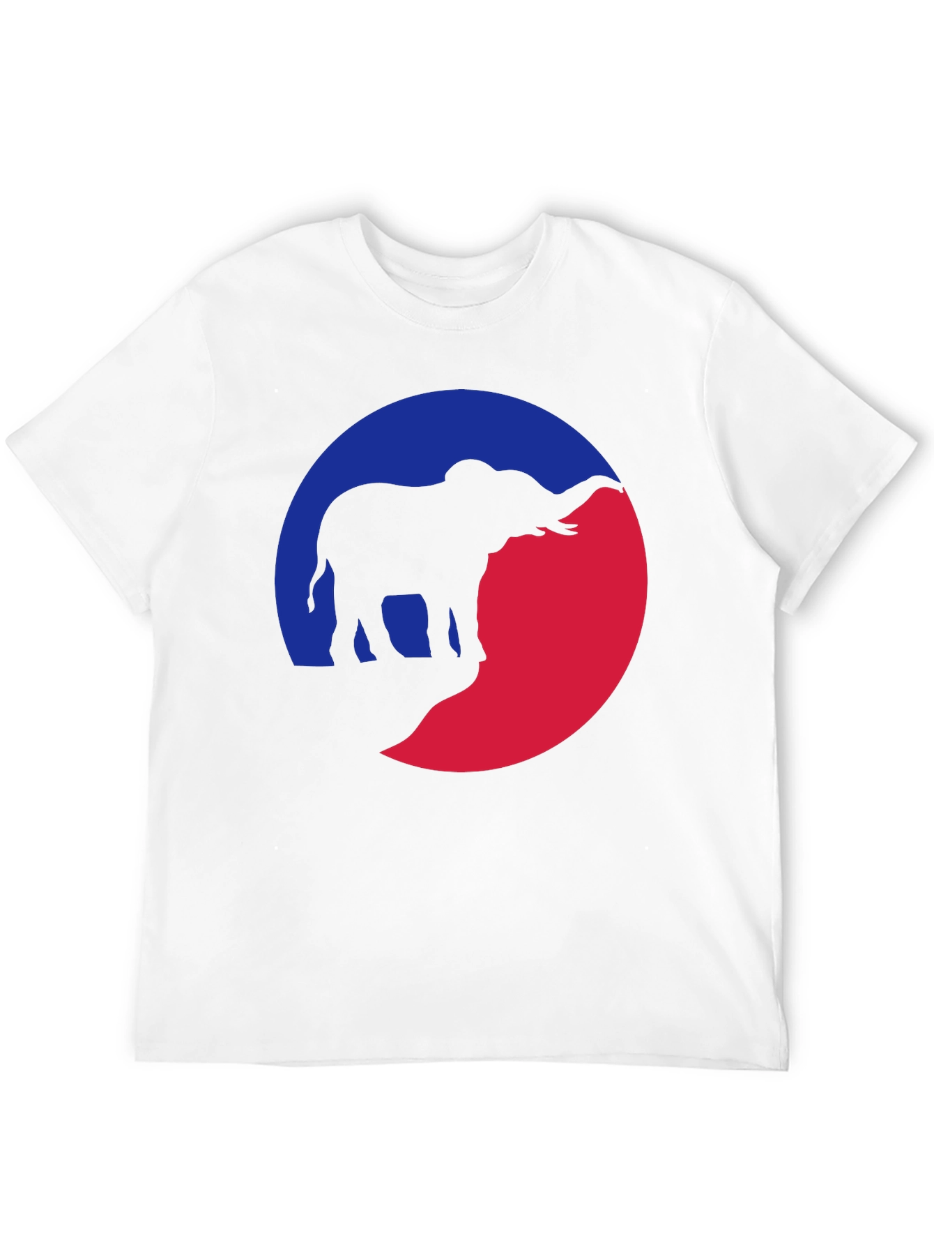 Elephant Silhouette Graphic Tee - Unique Design