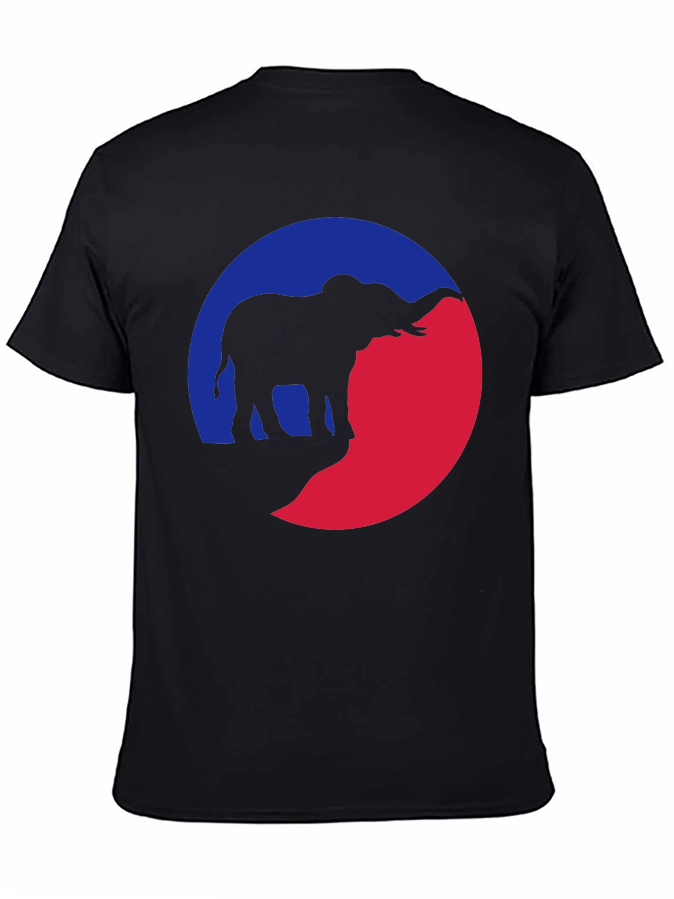 Elephant Silhouette Graphic Tee - Unique Design