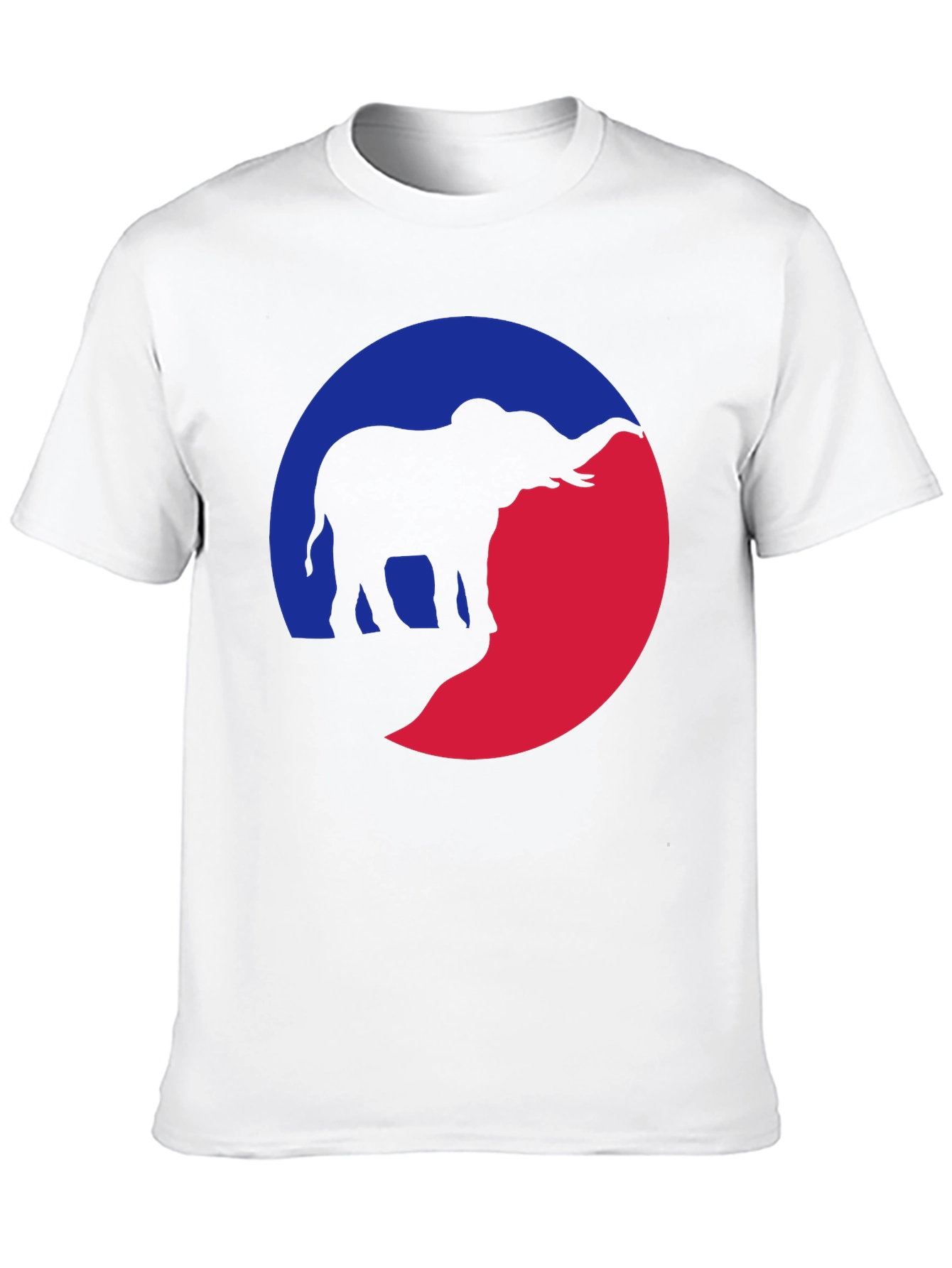 Elephant Silhouette Graphic Tee - Unique Design