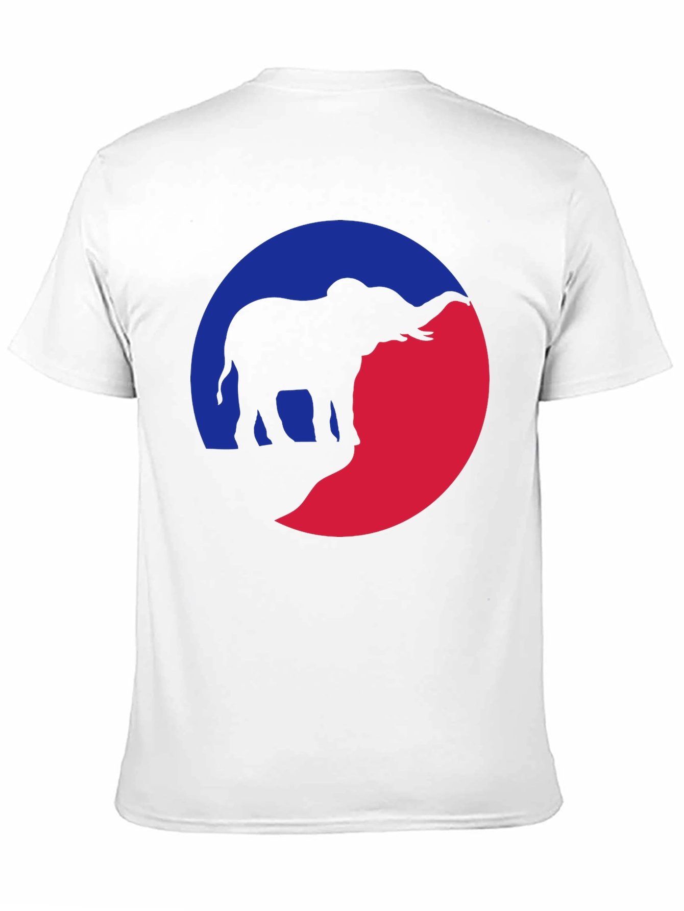 Elephant Silhouette Graphic Tee - Unique Design