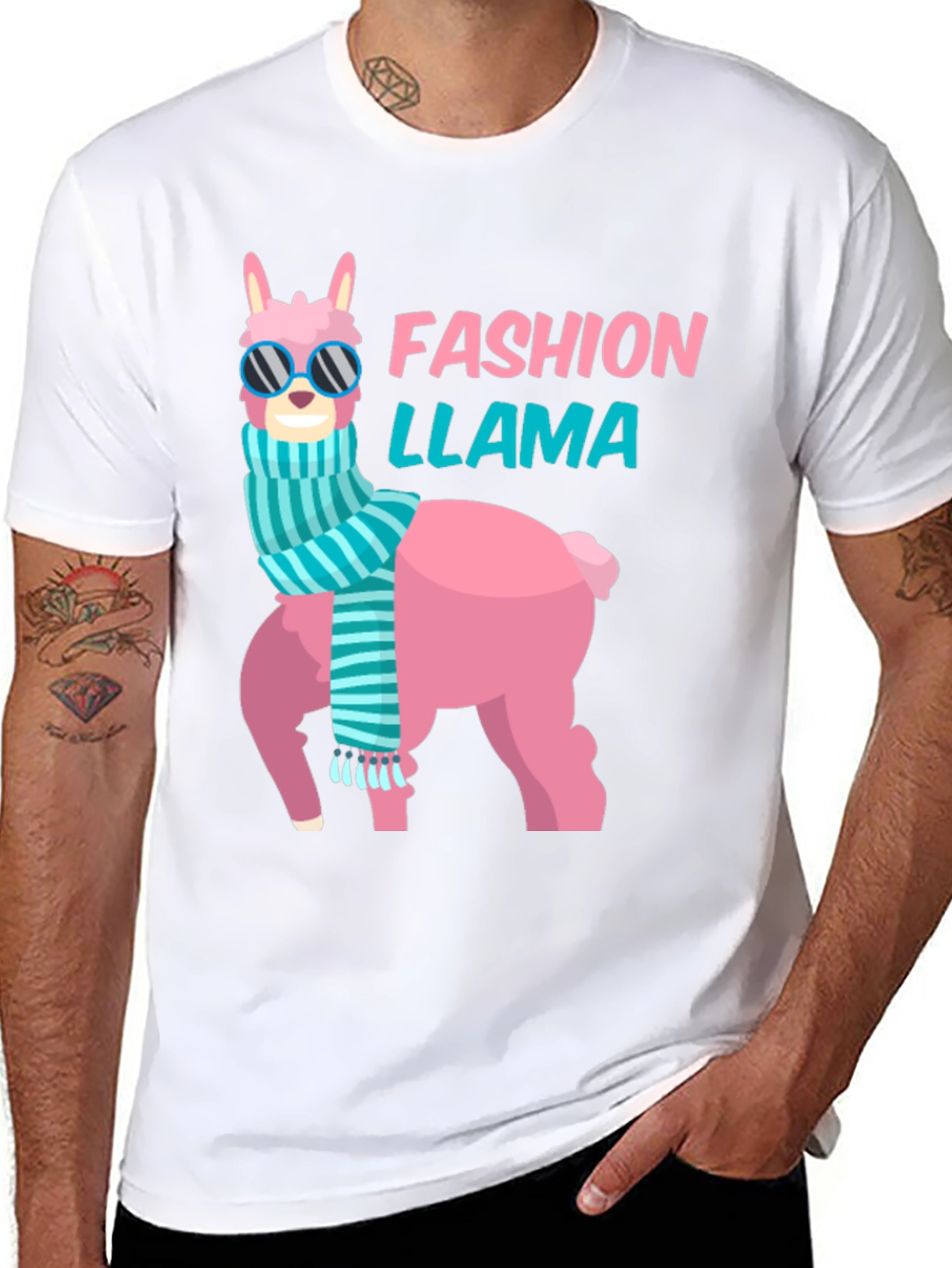 Fashion Llama Graphic T-Shirt