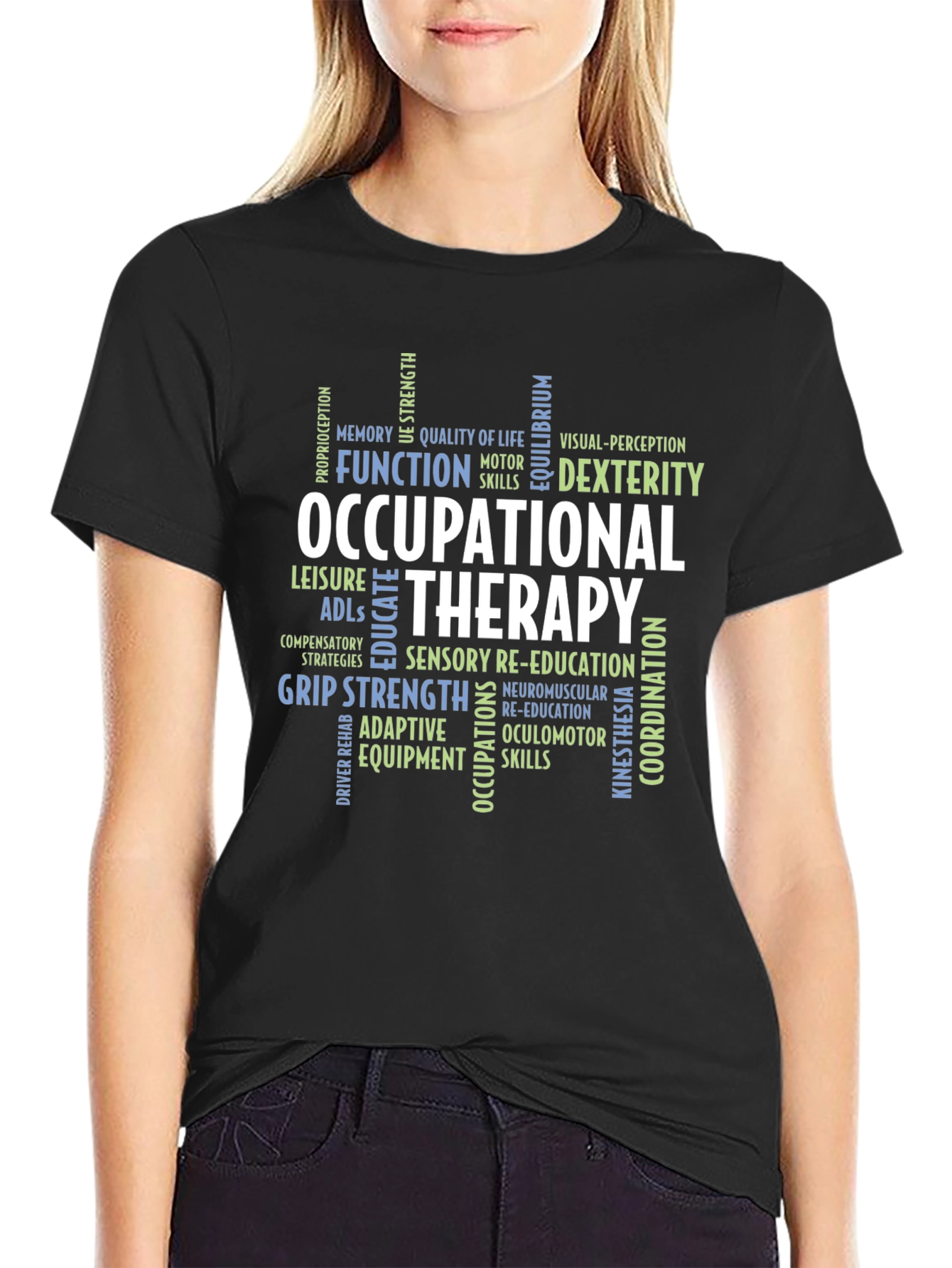 Occupational Therapy Skills Black T-Shirt