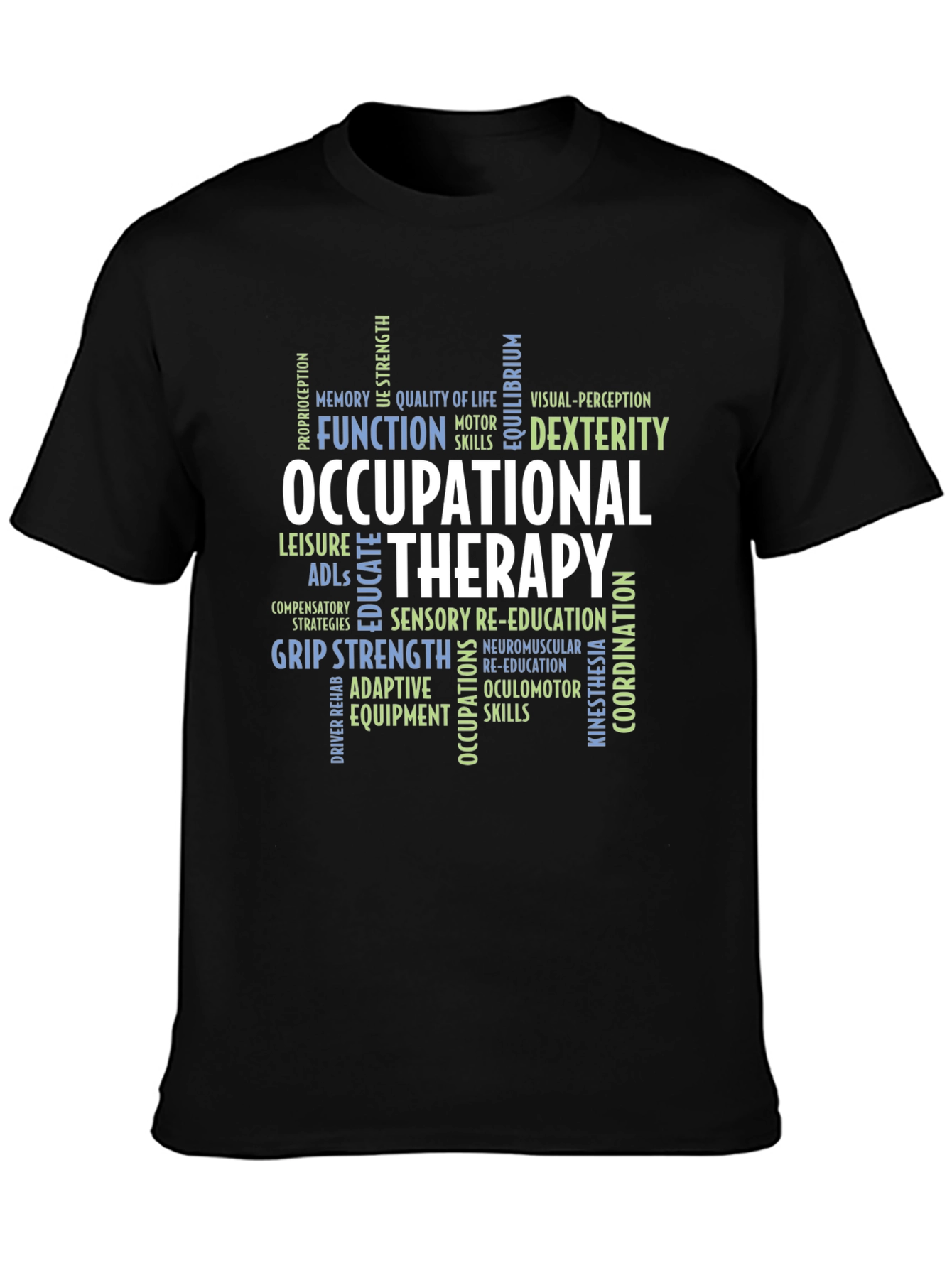 Occupational Therapy Skills Black T-Shirt