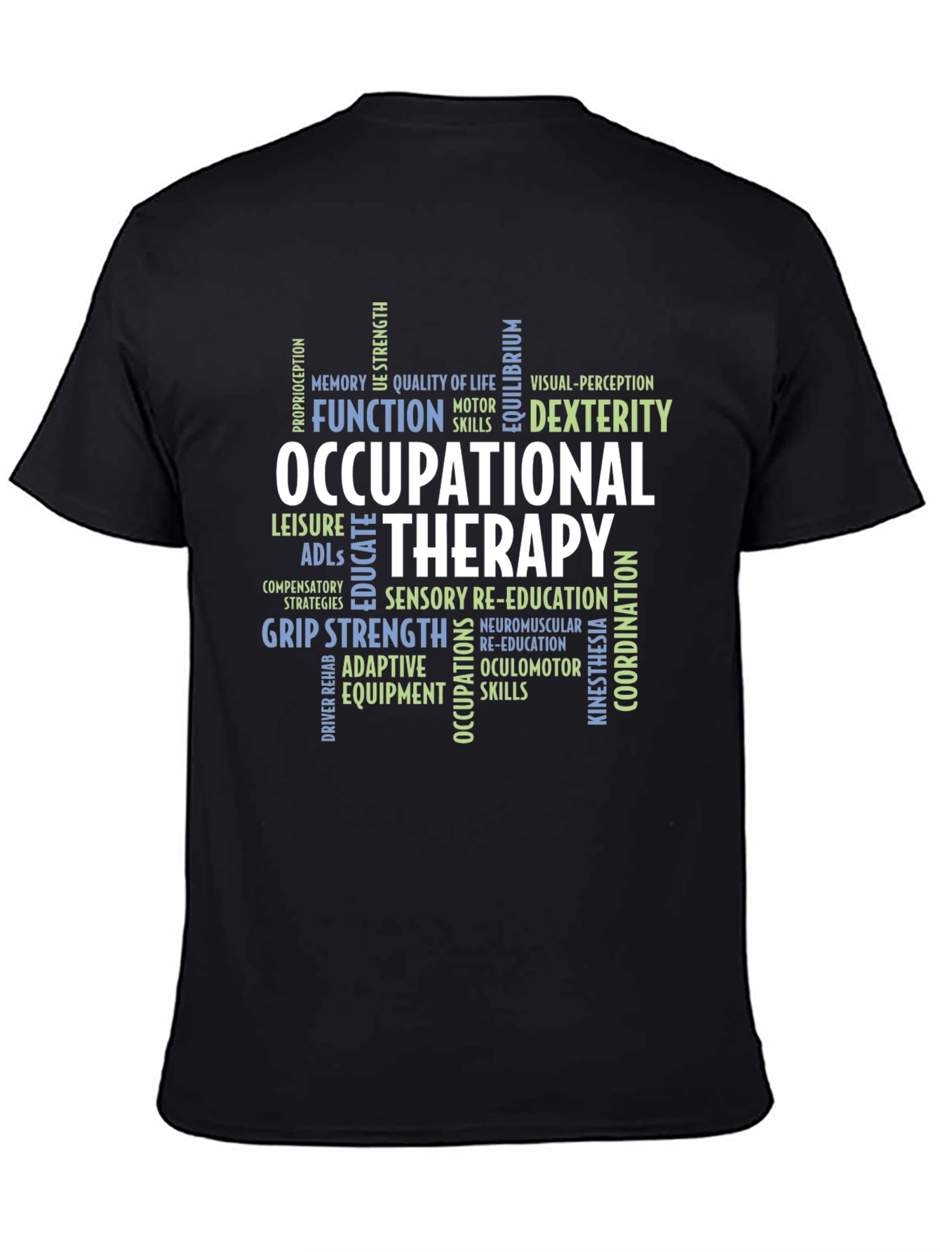 Occupational Therapy Skills Black T-Shirt