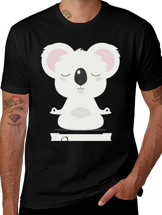 Zen Koala Meditation T-Shirt - Relaxed Fit